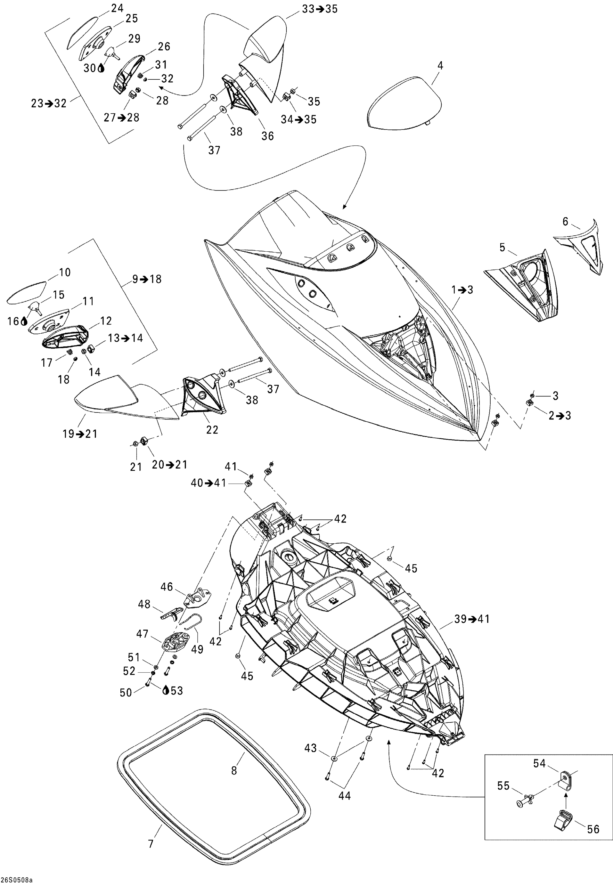 Схема узла: Front Storage Compartment 1