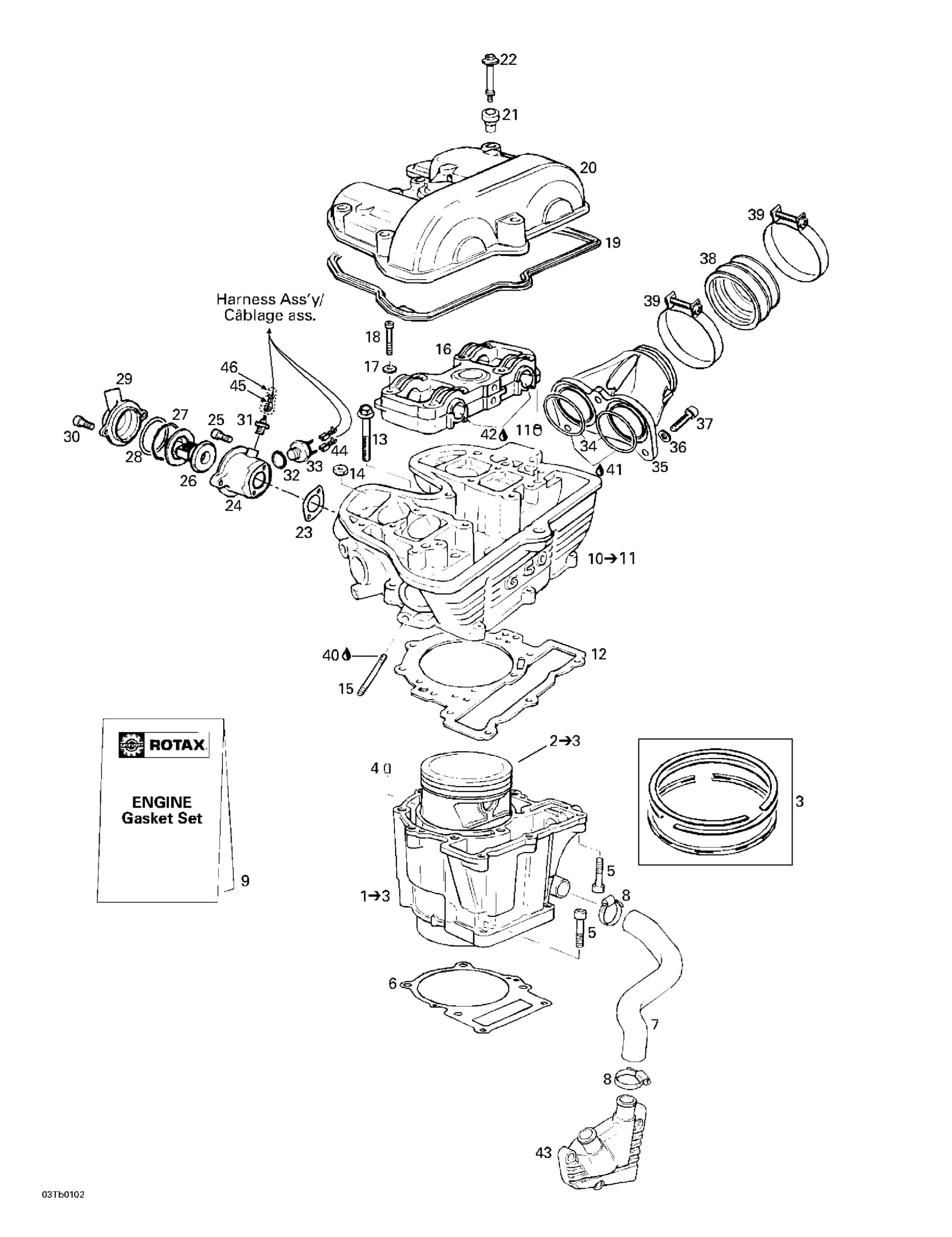 Схема узла: Cylinder, Cylinder Head