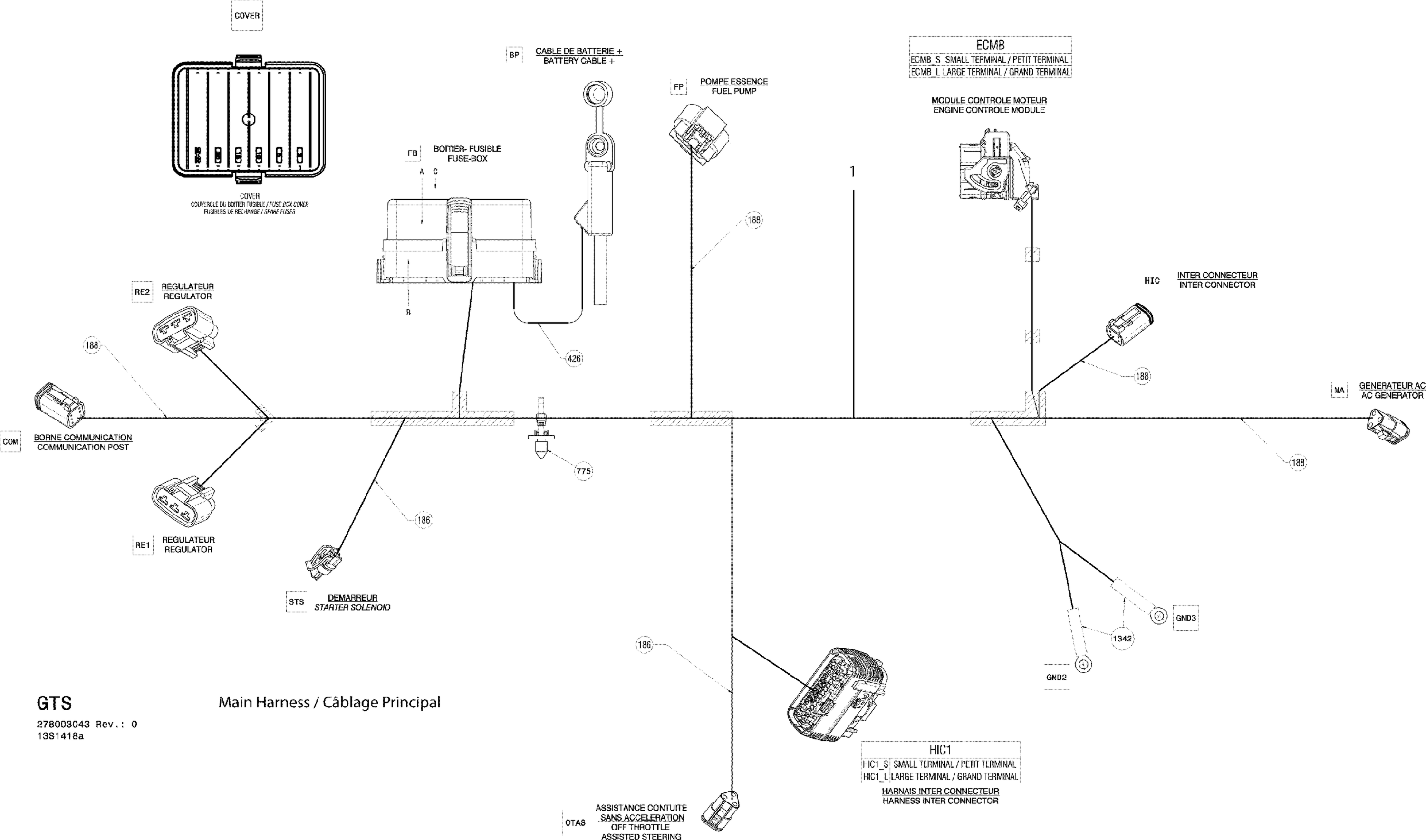 Electrical Harness Main Harness_13S1418a