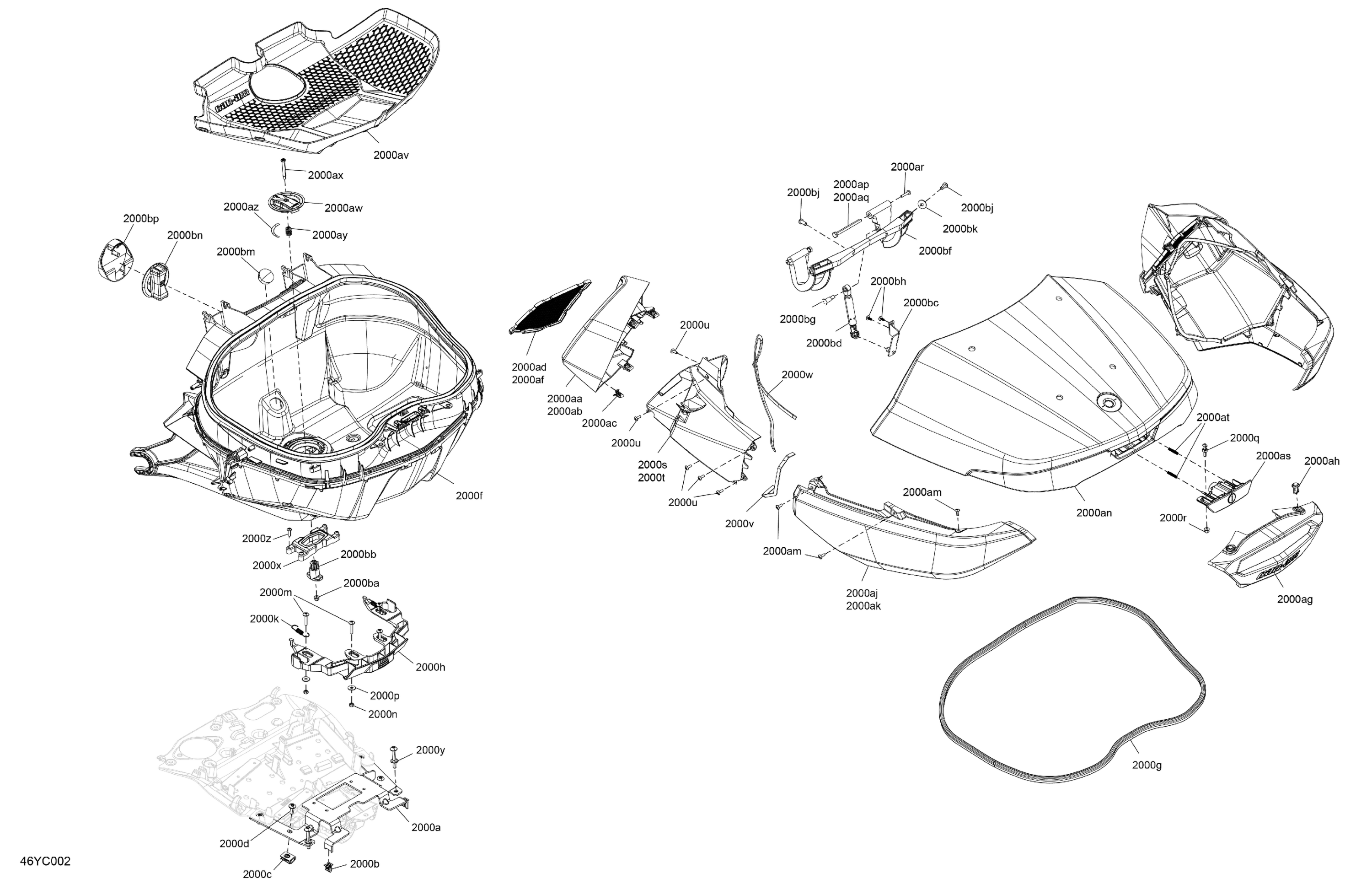 Схема узла: Body - Top Cargo Box