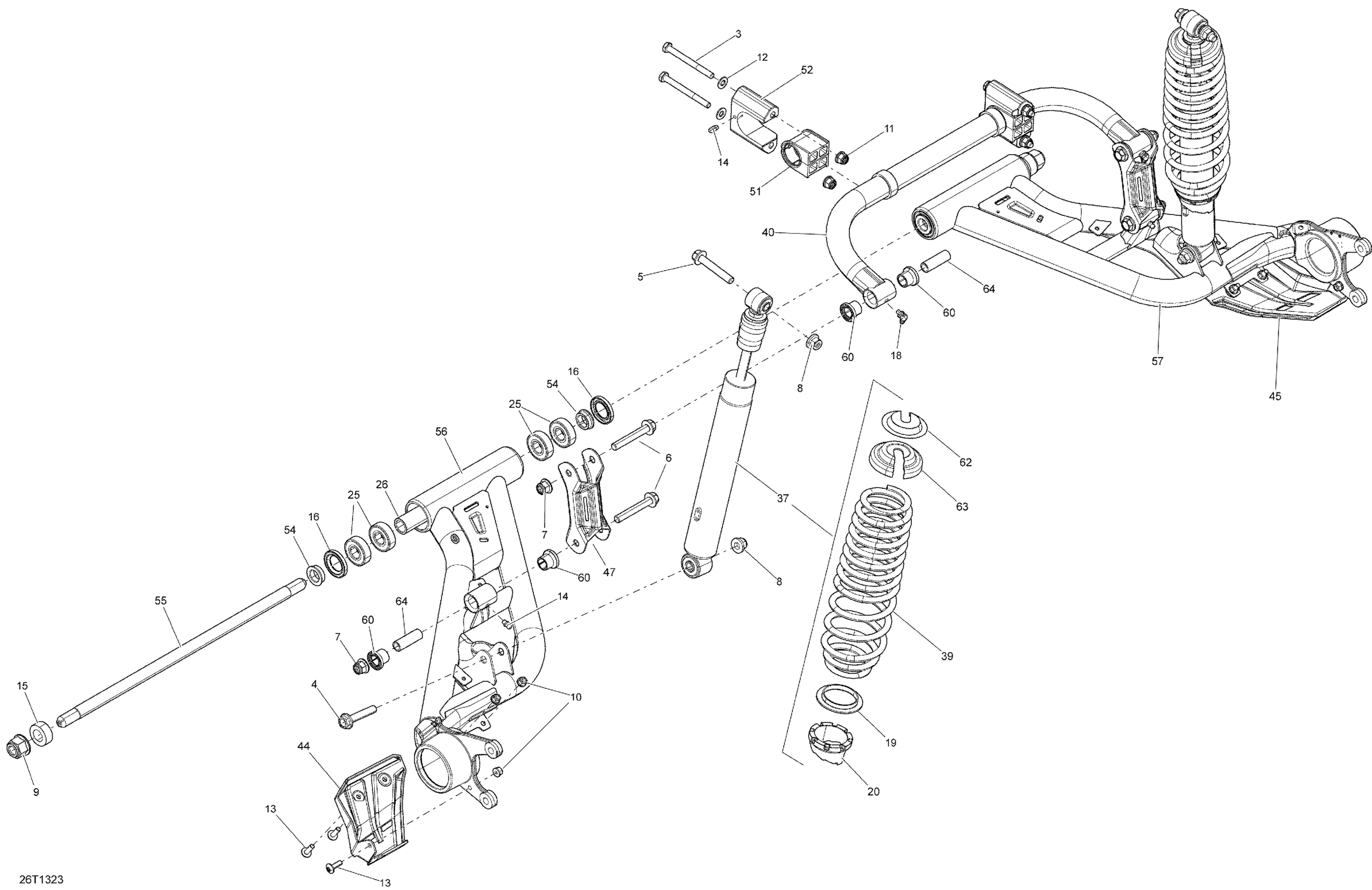 Схема узла: Rear Suspension