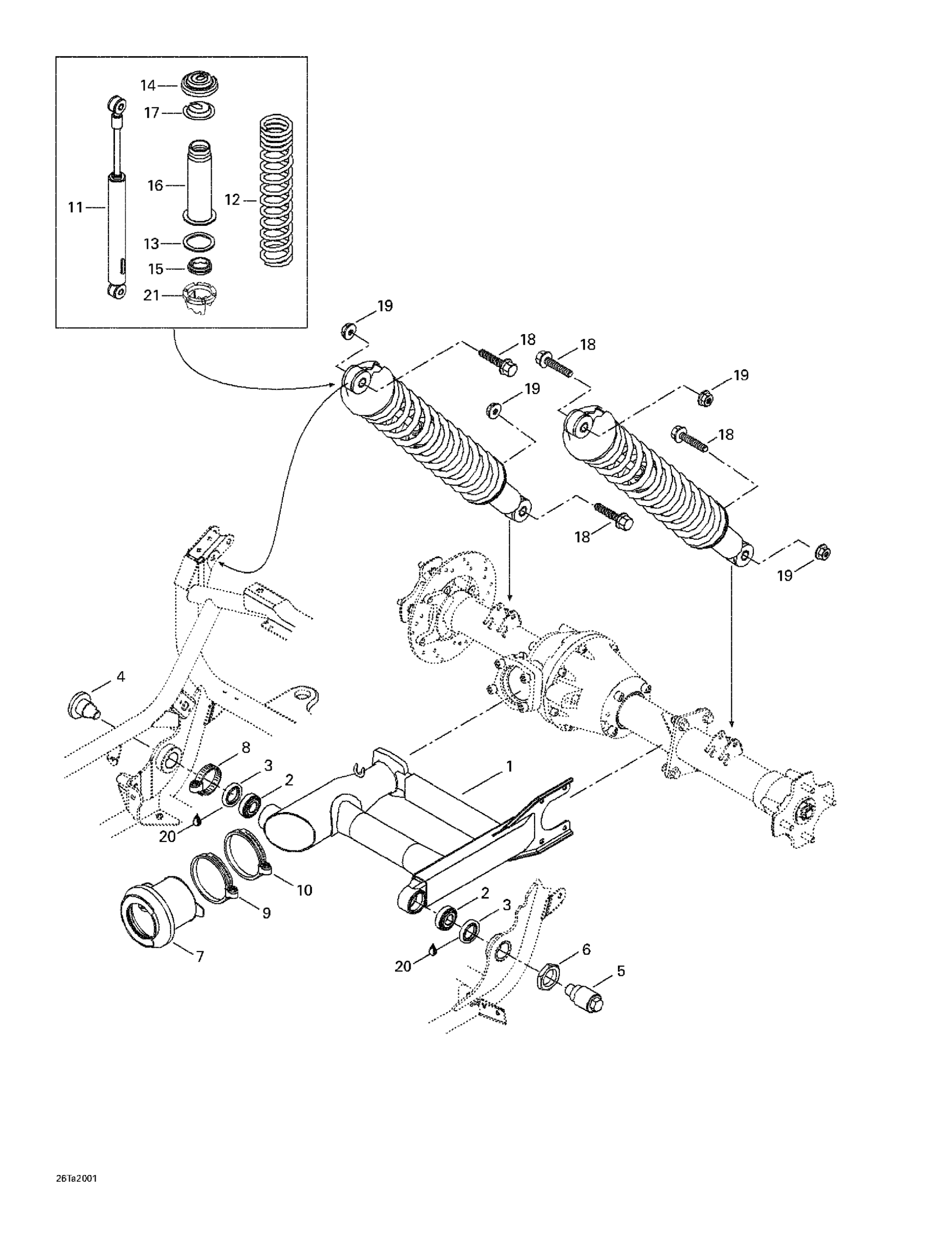 Схема узла: Rear Suspension