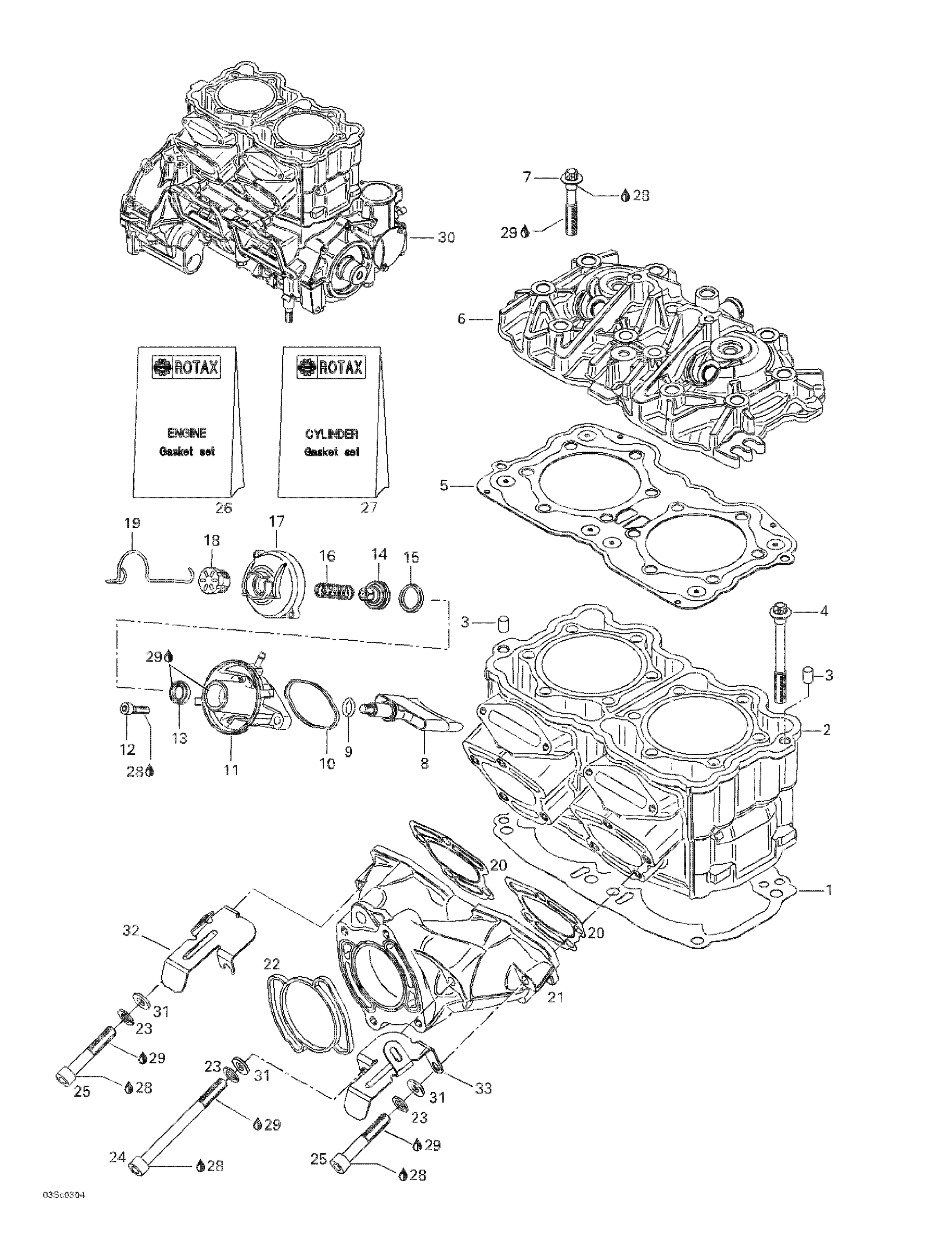 Cylinder, Exhaust Manifold