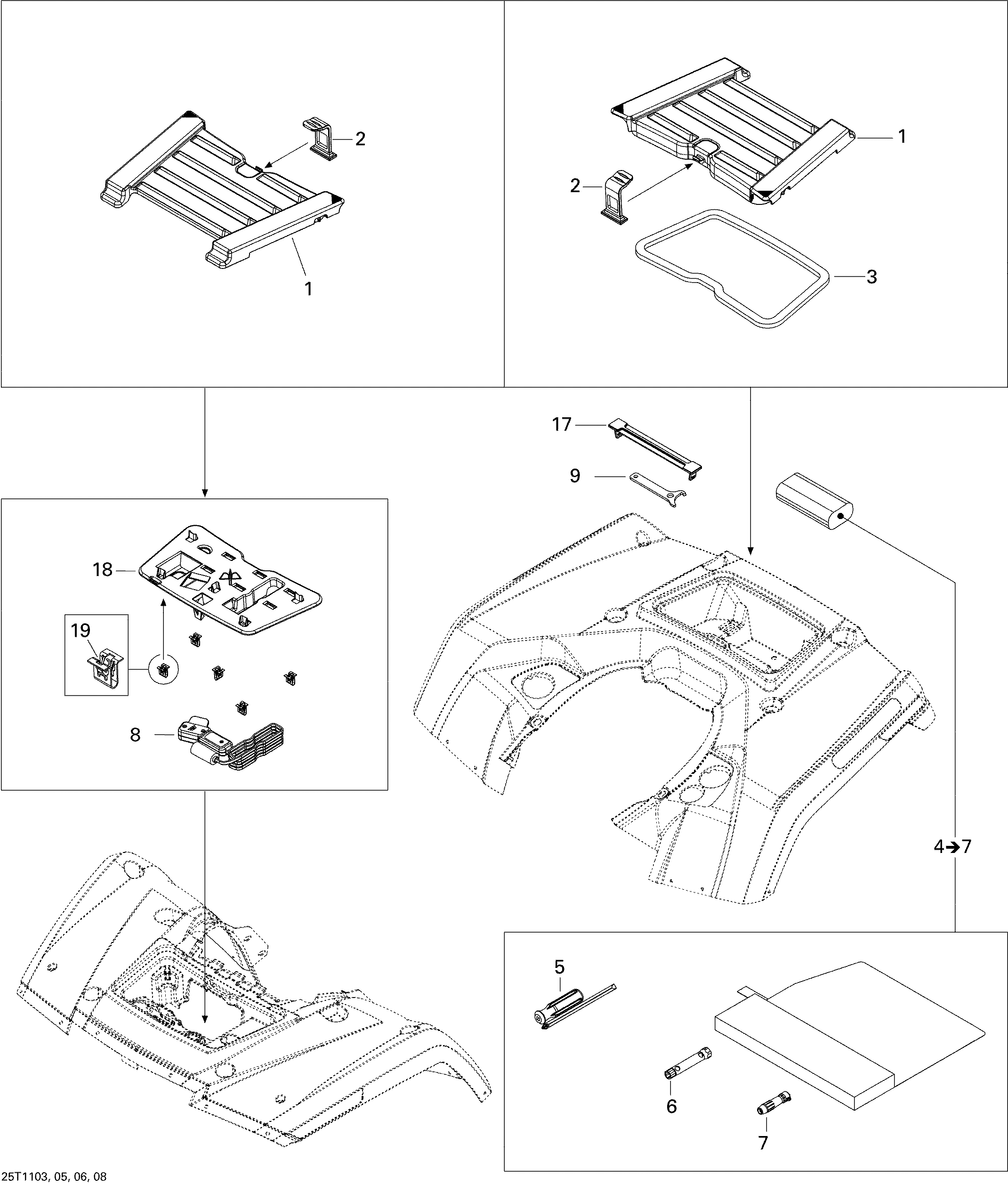 Front and Rear Trays