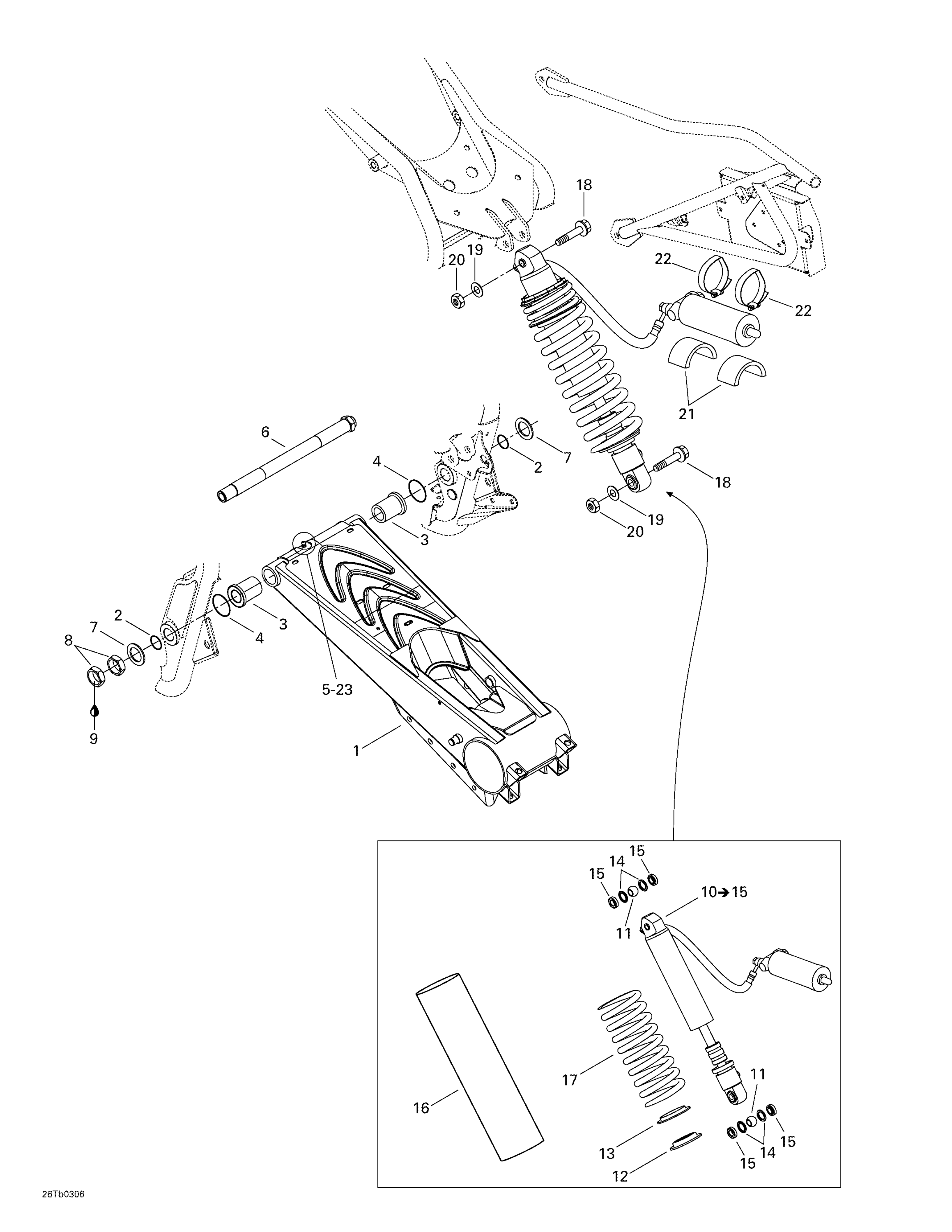 Схема узла: Rear Suspension