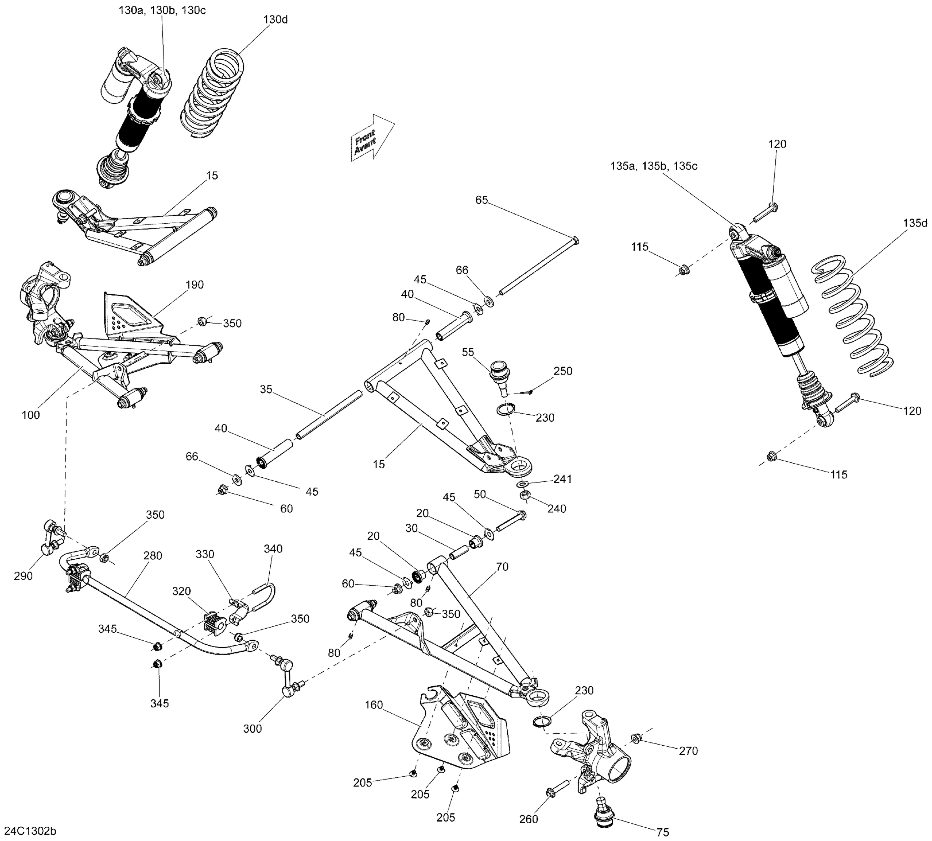 Схема узла: Front Suspension X