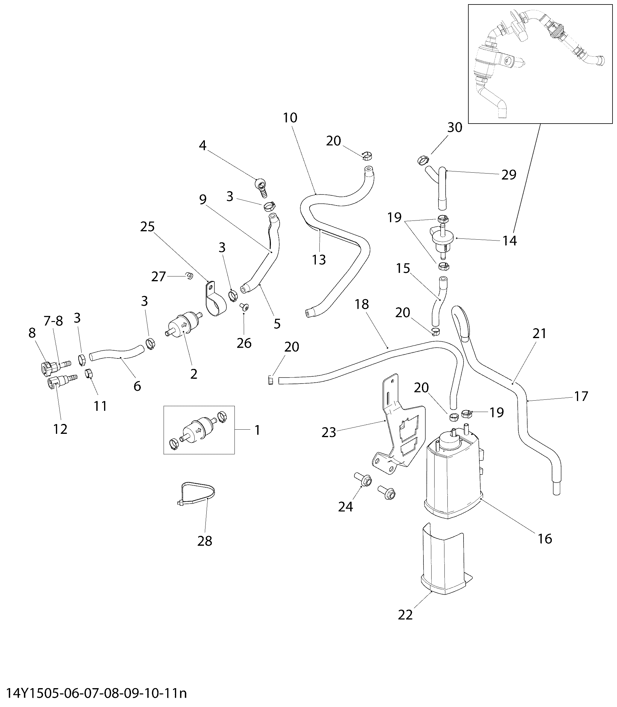 EVAP System - NO CARB _14Y1505n