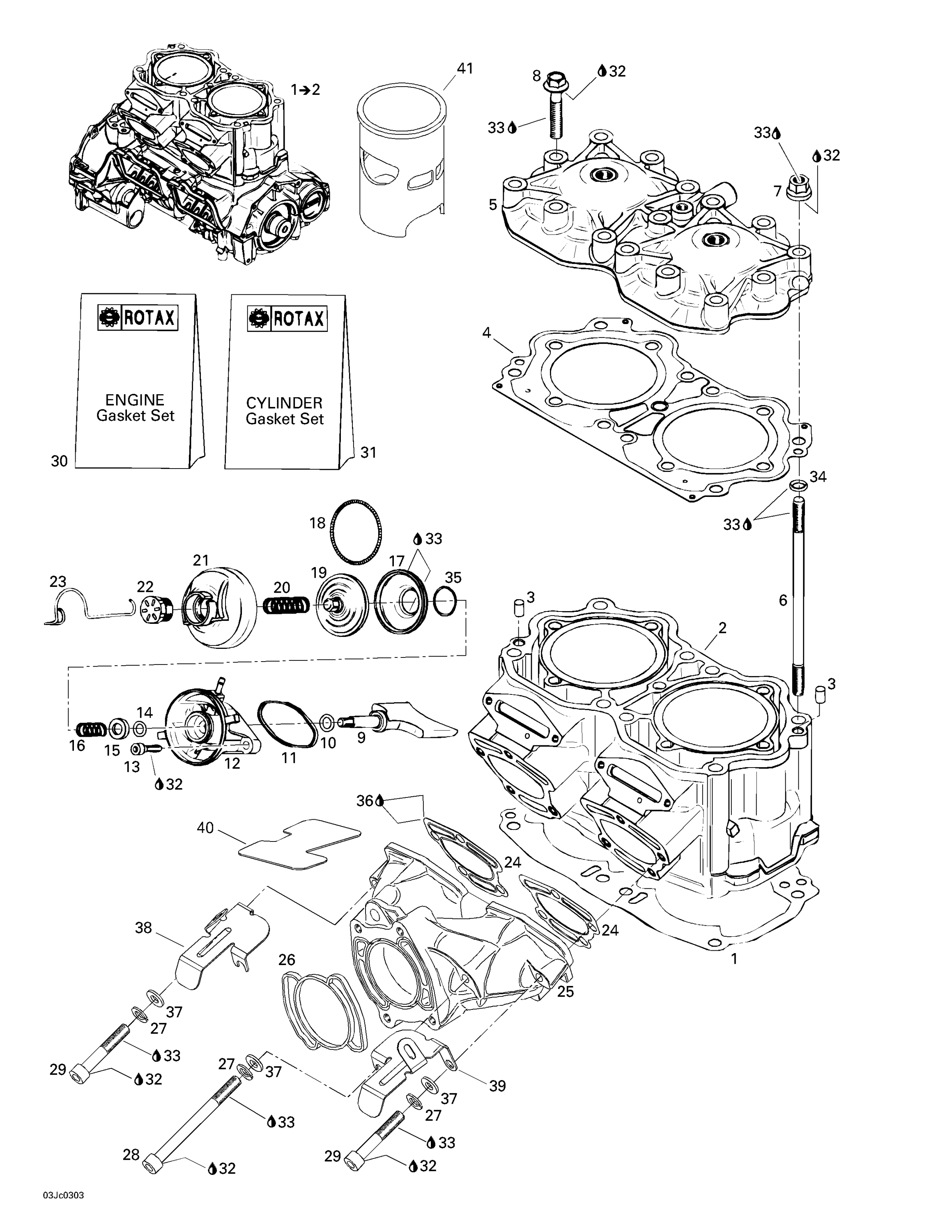 Cylinder, Exhaust Manifold