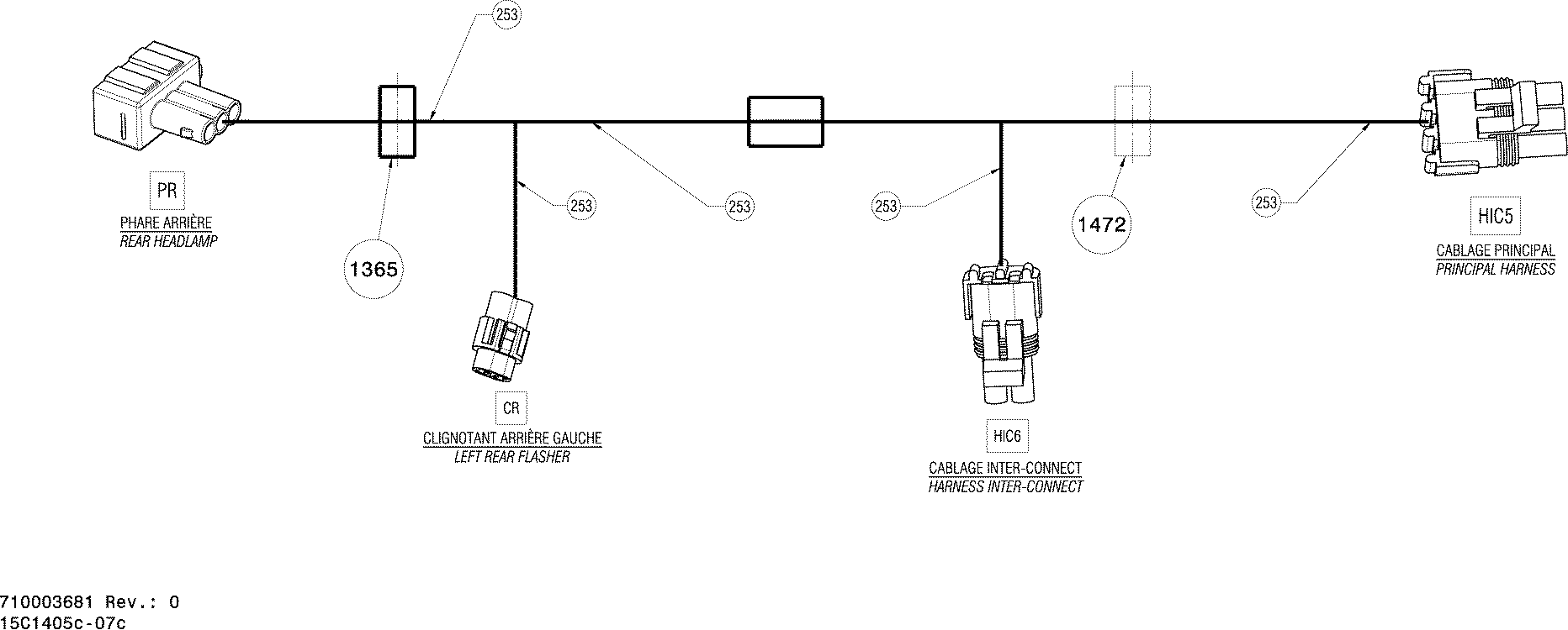 Electrical Harness Rear _15C1405c