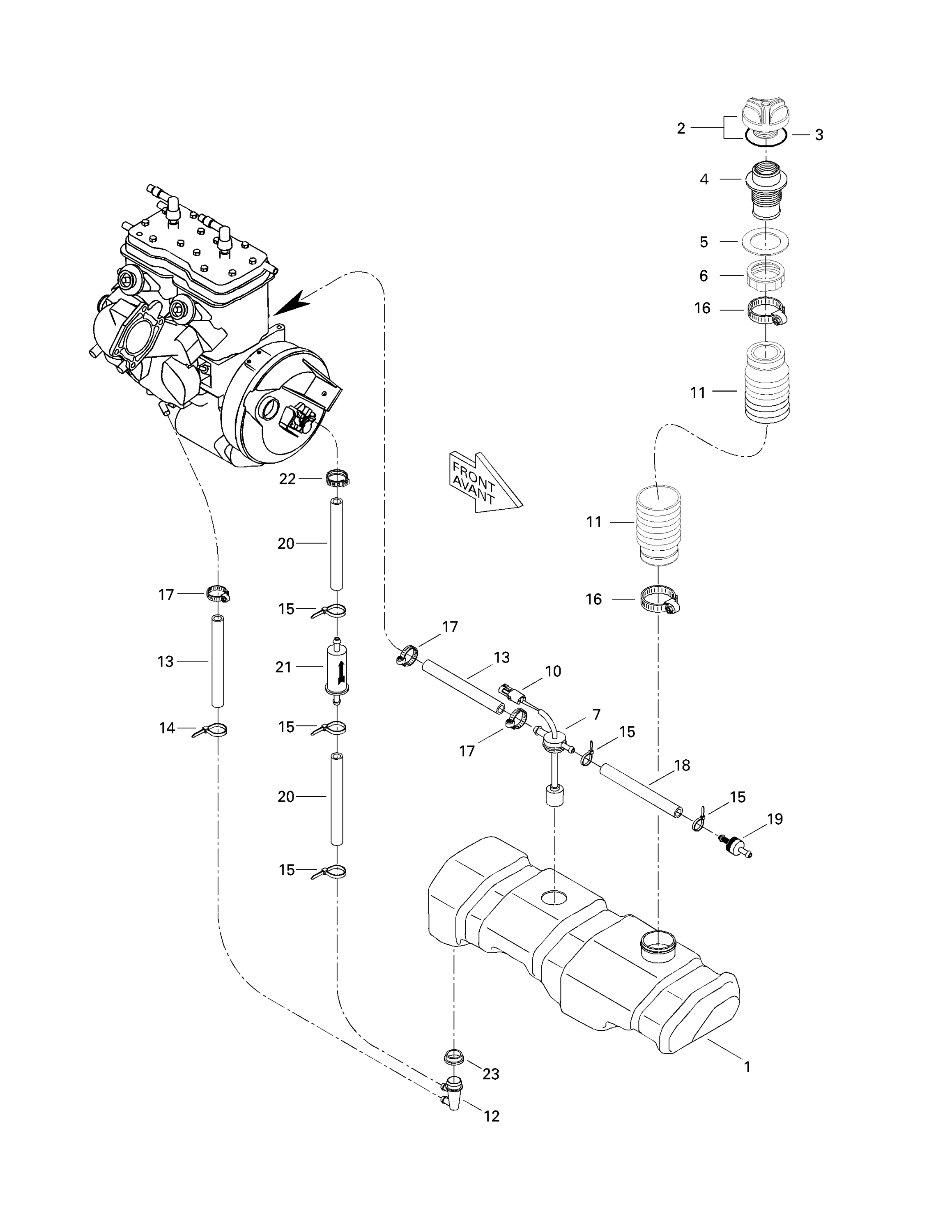 Схема узла: Oil Injection System