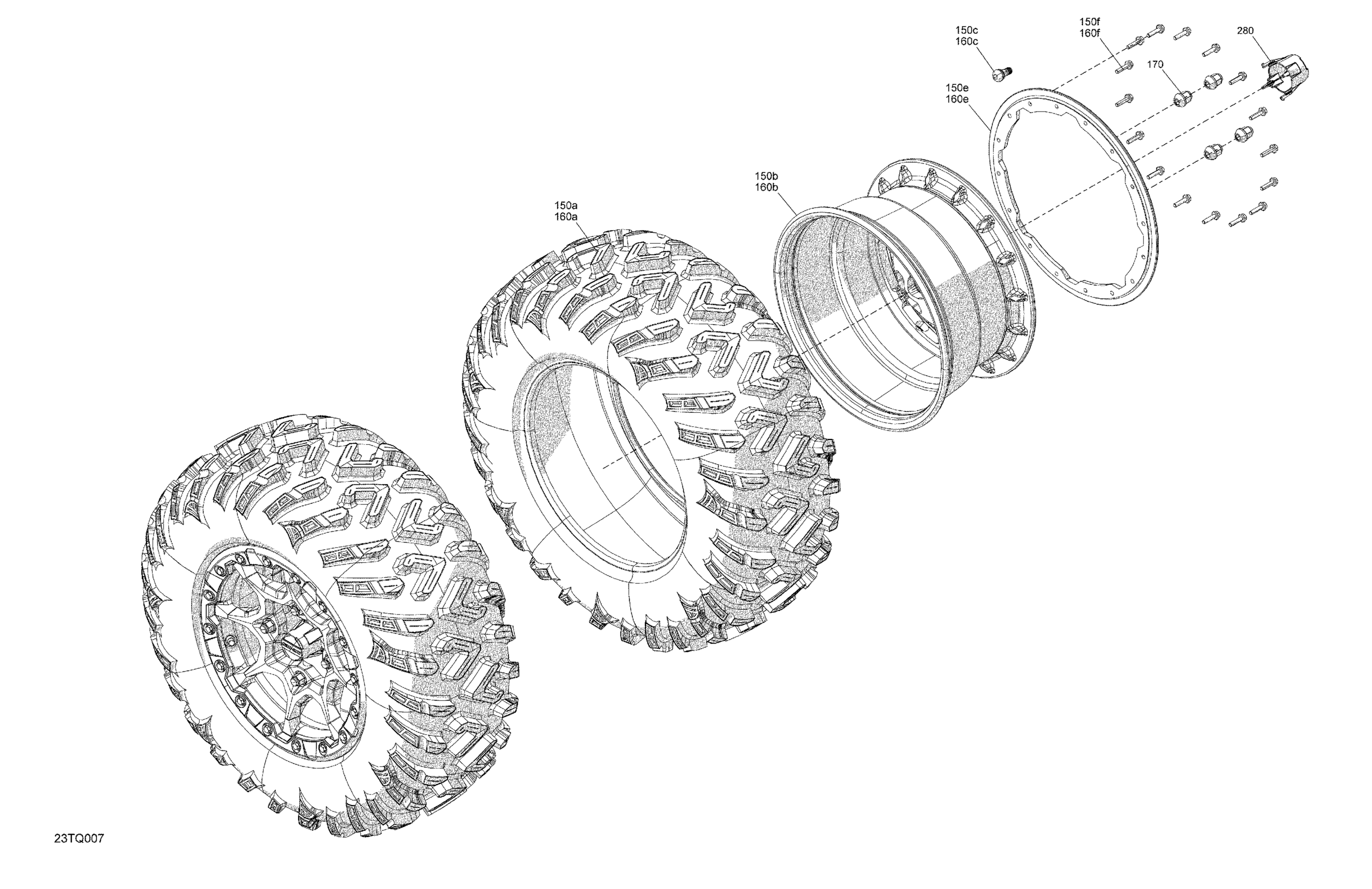 Drive - Rear Wheels - XTP - Except