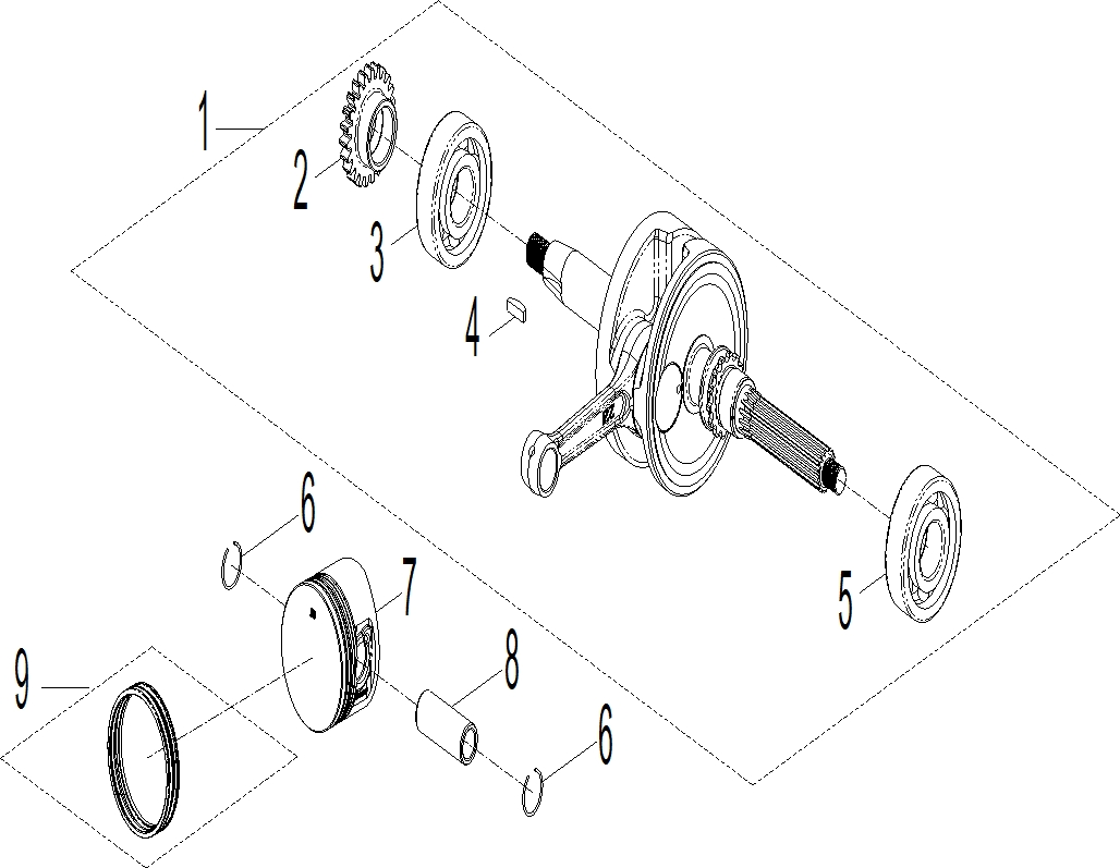 Engine - Crankshaft and Pistons