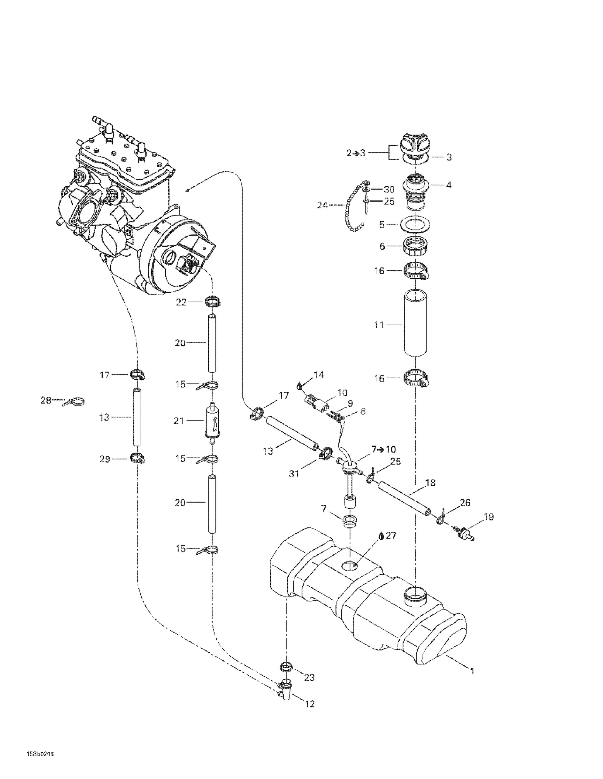 Схема узла: Oil Injection System