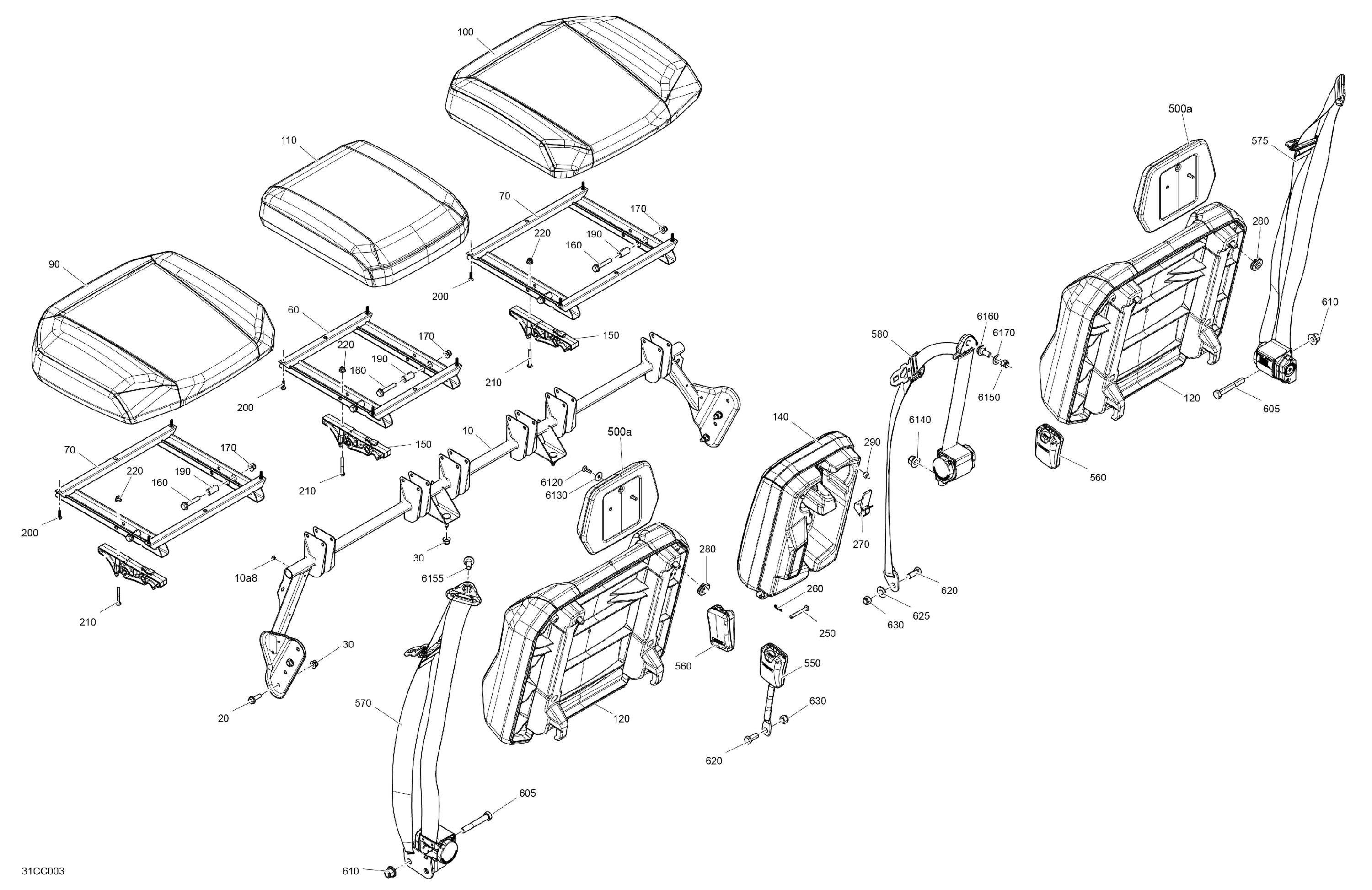 Body - Seat - Rear Section