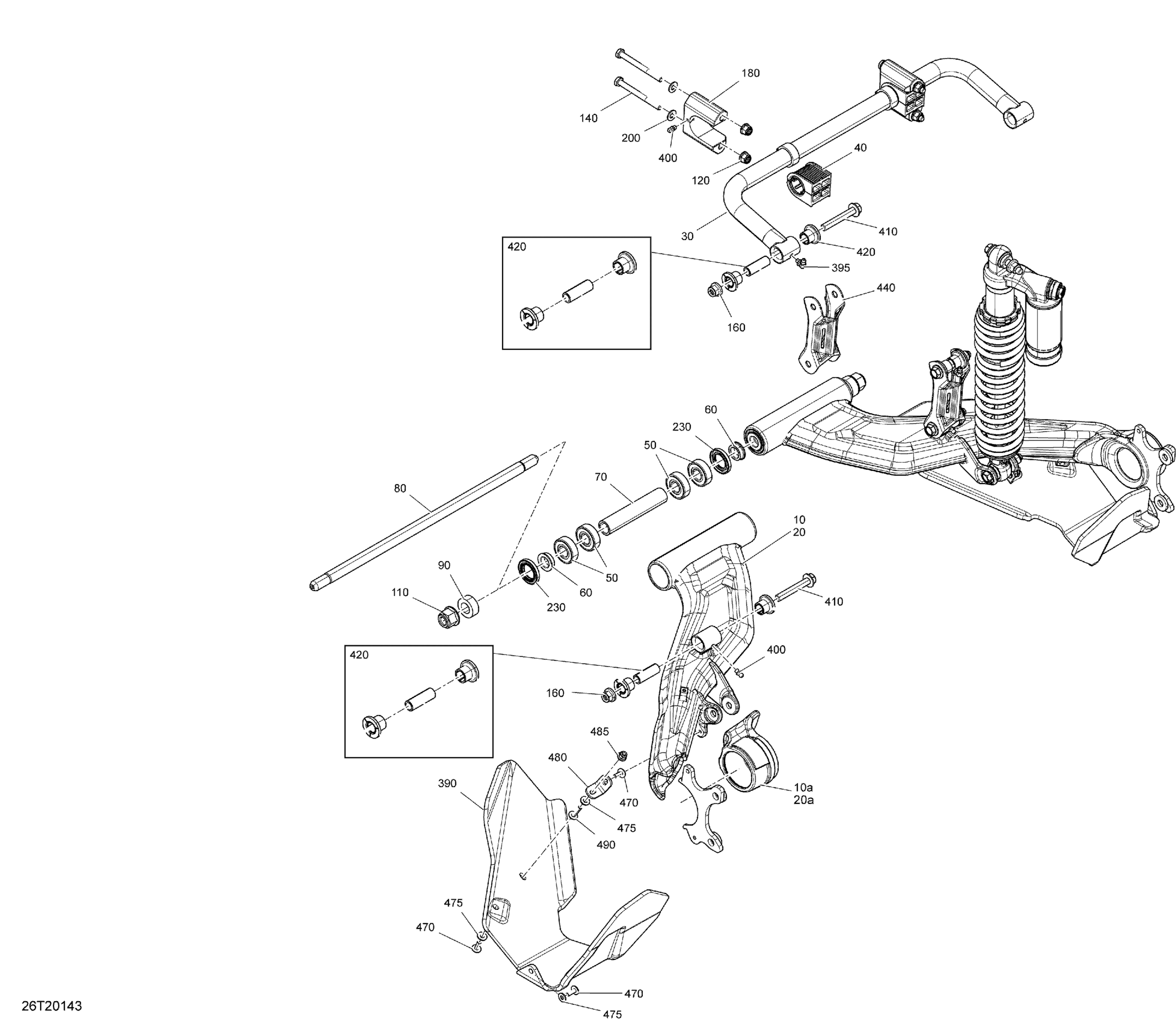 Схема узла: Rear Suspension