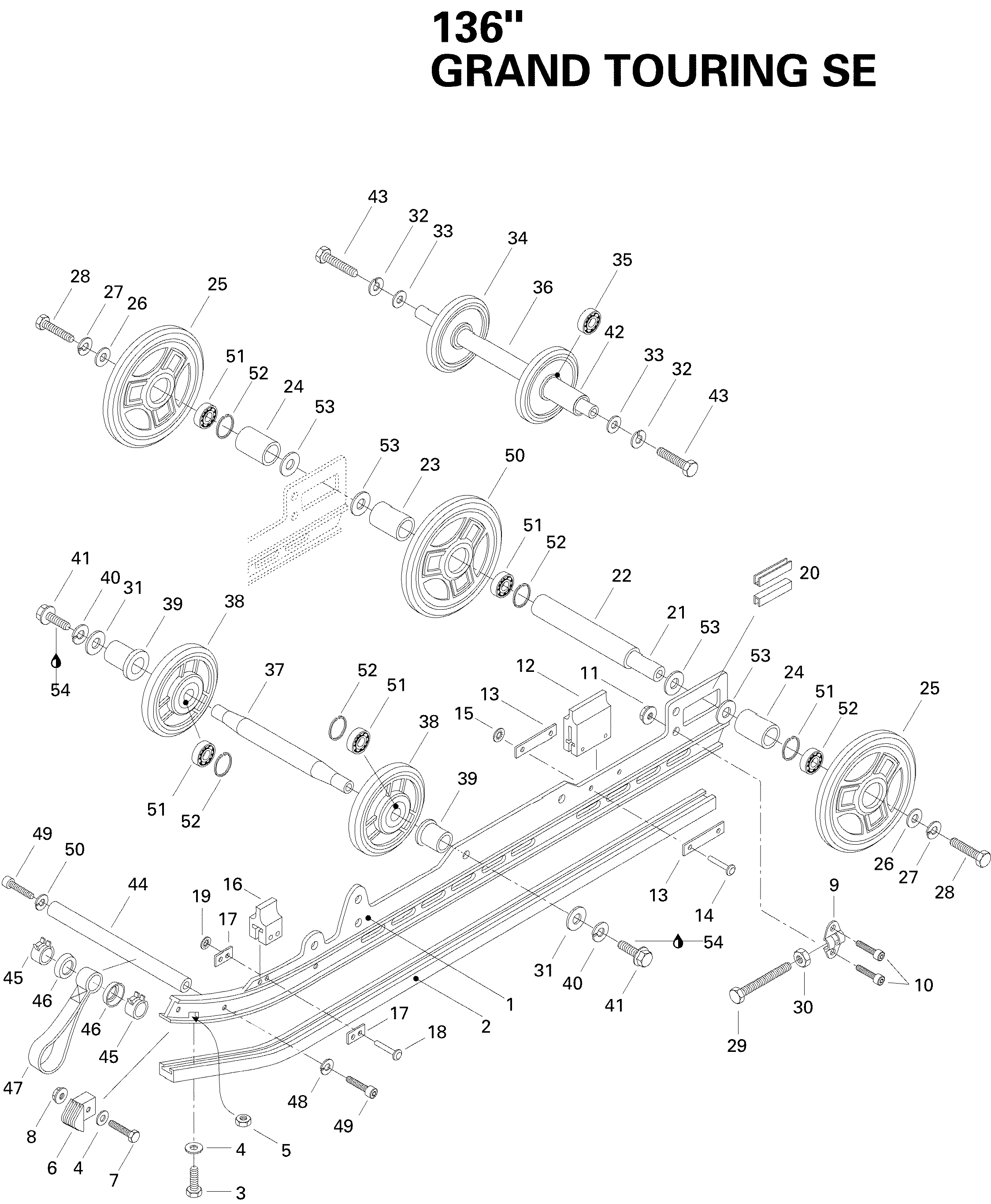 Схема узла: Rear Suspension 670SE