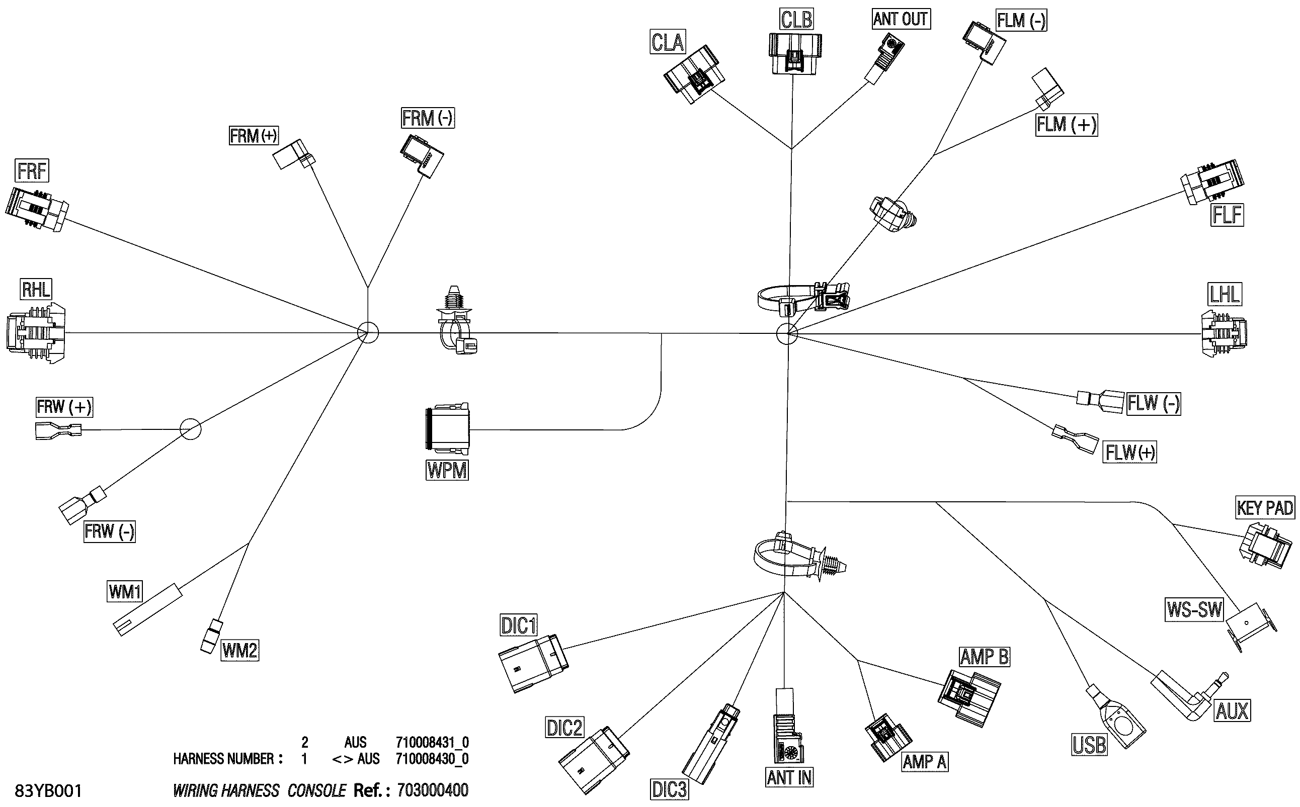 Electric - Console Wiring Harness