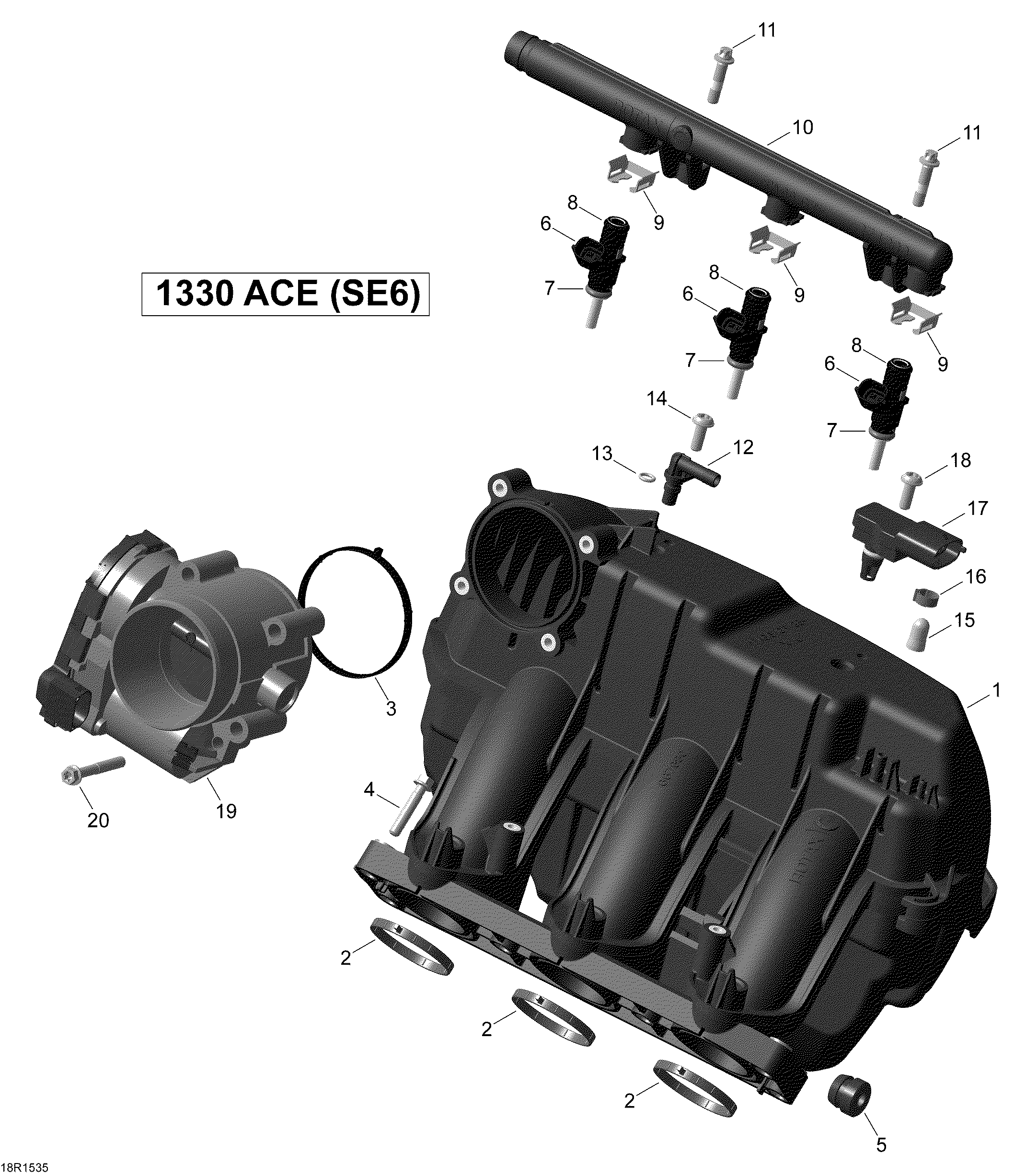 Air Intake Manifold And Throttle Body