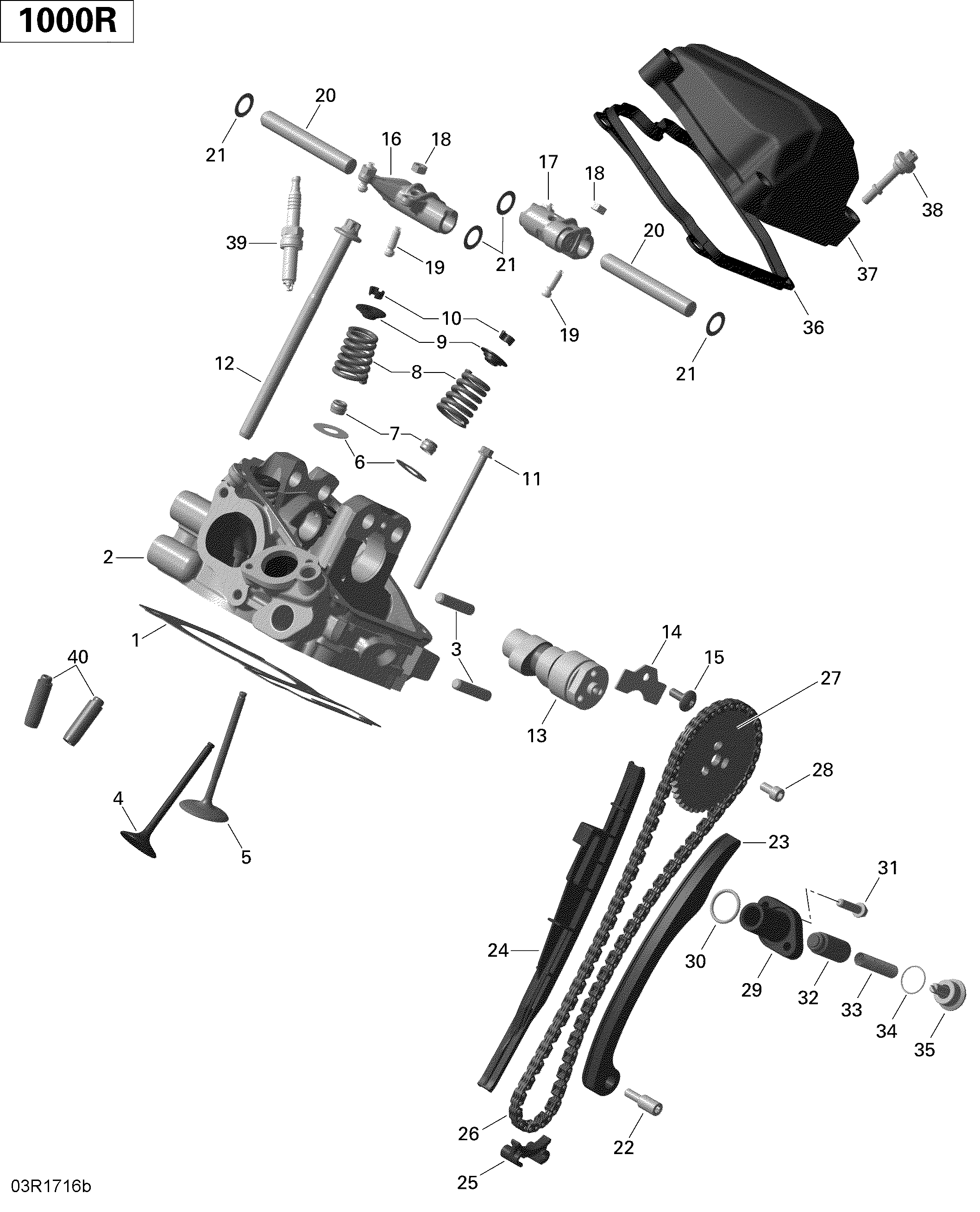 Cylinder Head, Rear - 1000R