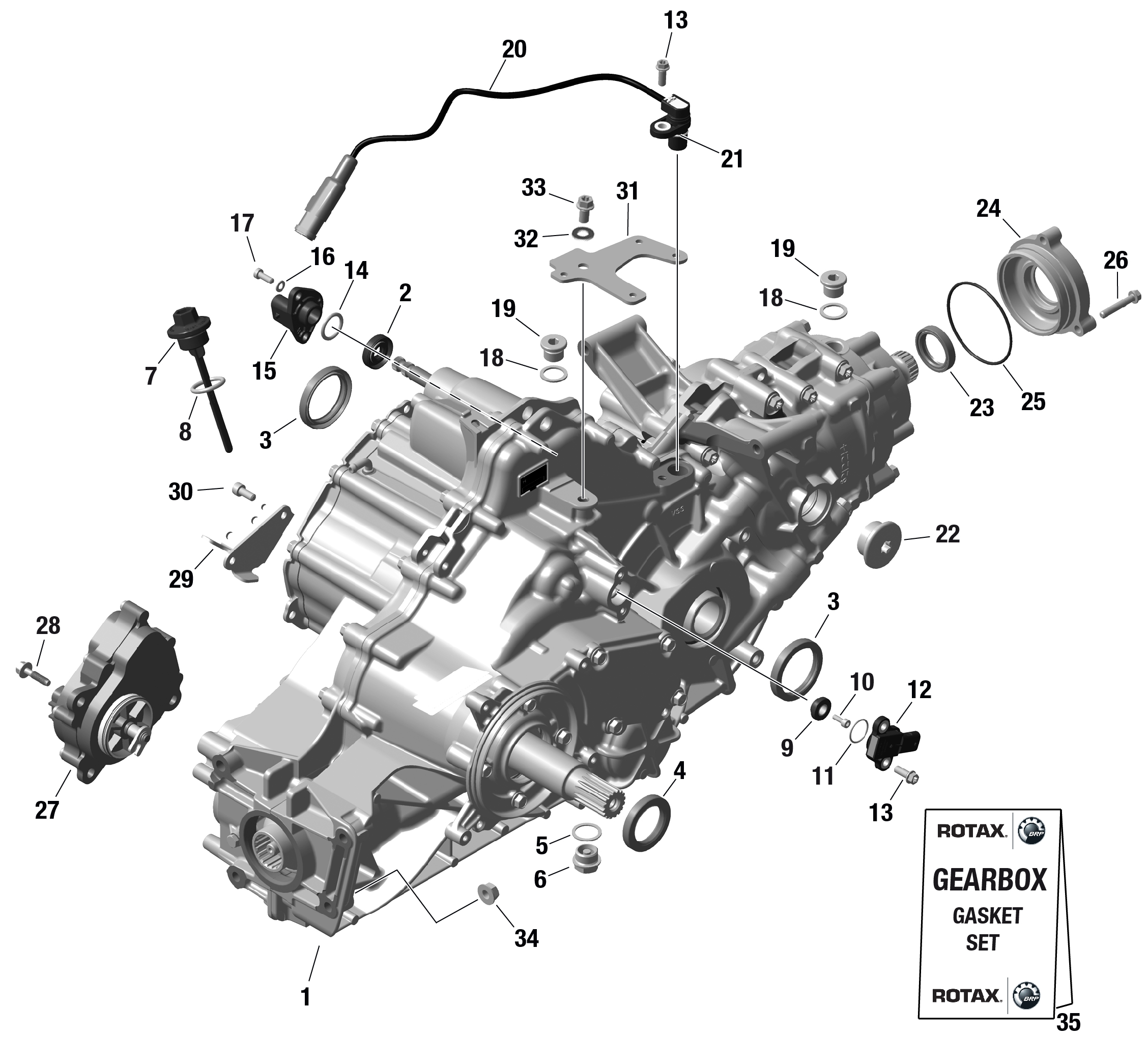 Rotax - Gear Box And Components