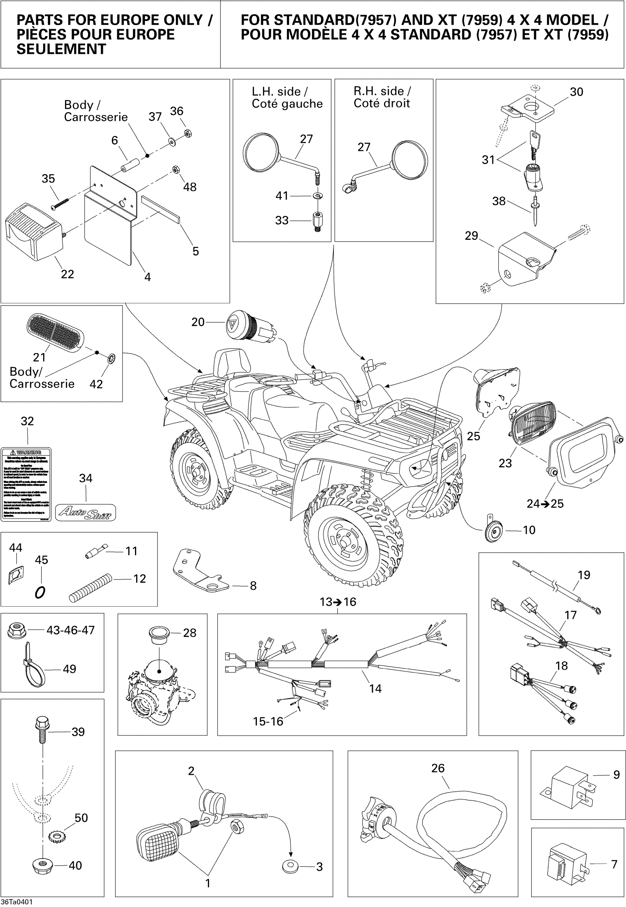 Homologation Kit For  (7957, 7959)