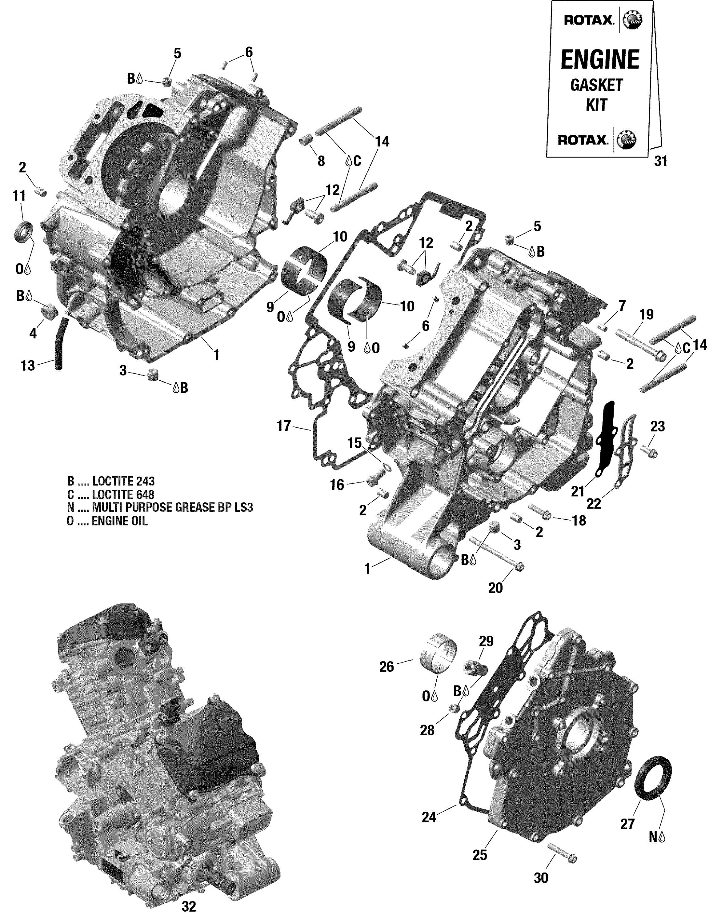 Crankcase -  1010R