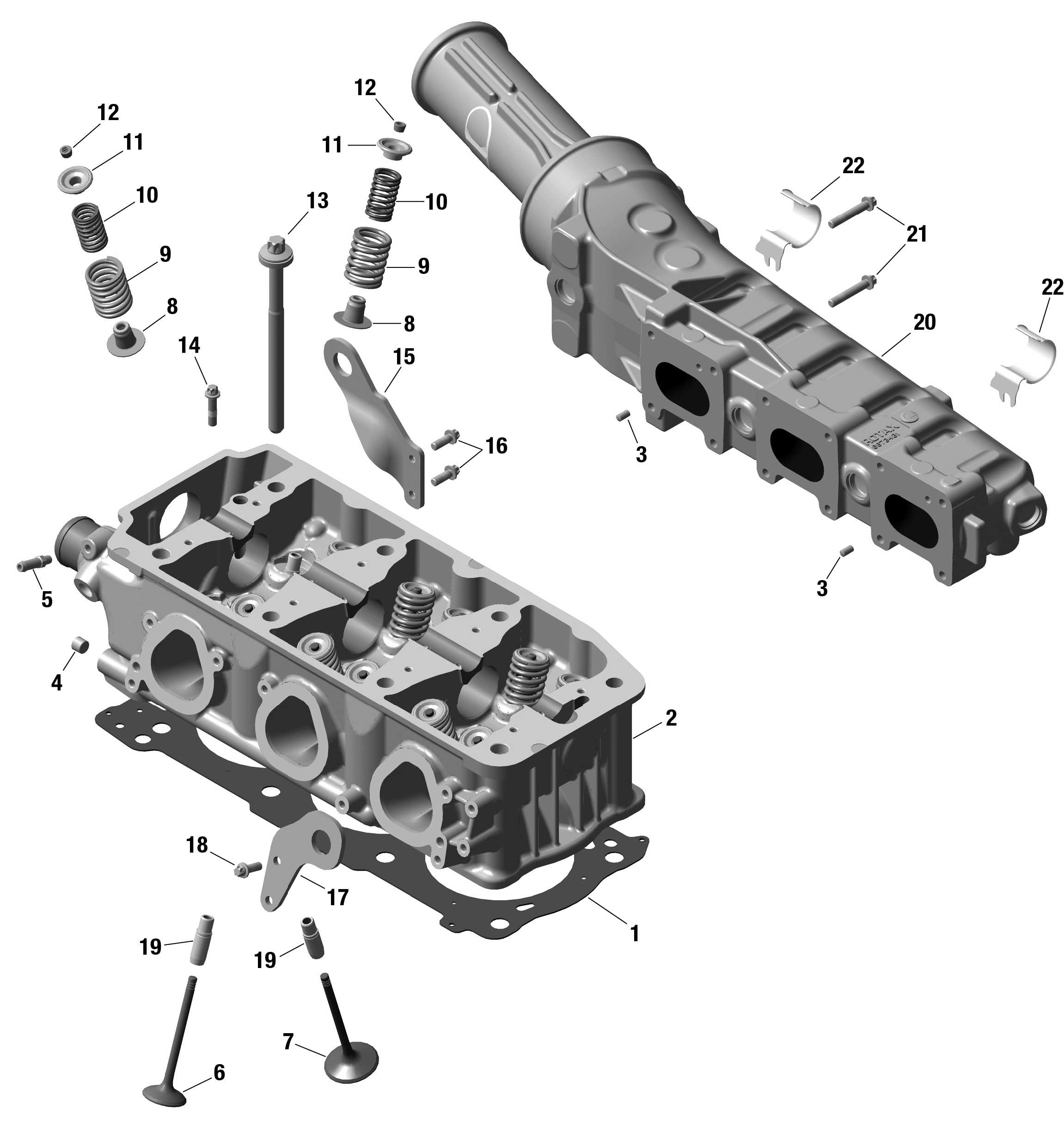 ROTAX - Cylinder Head - NO IDF