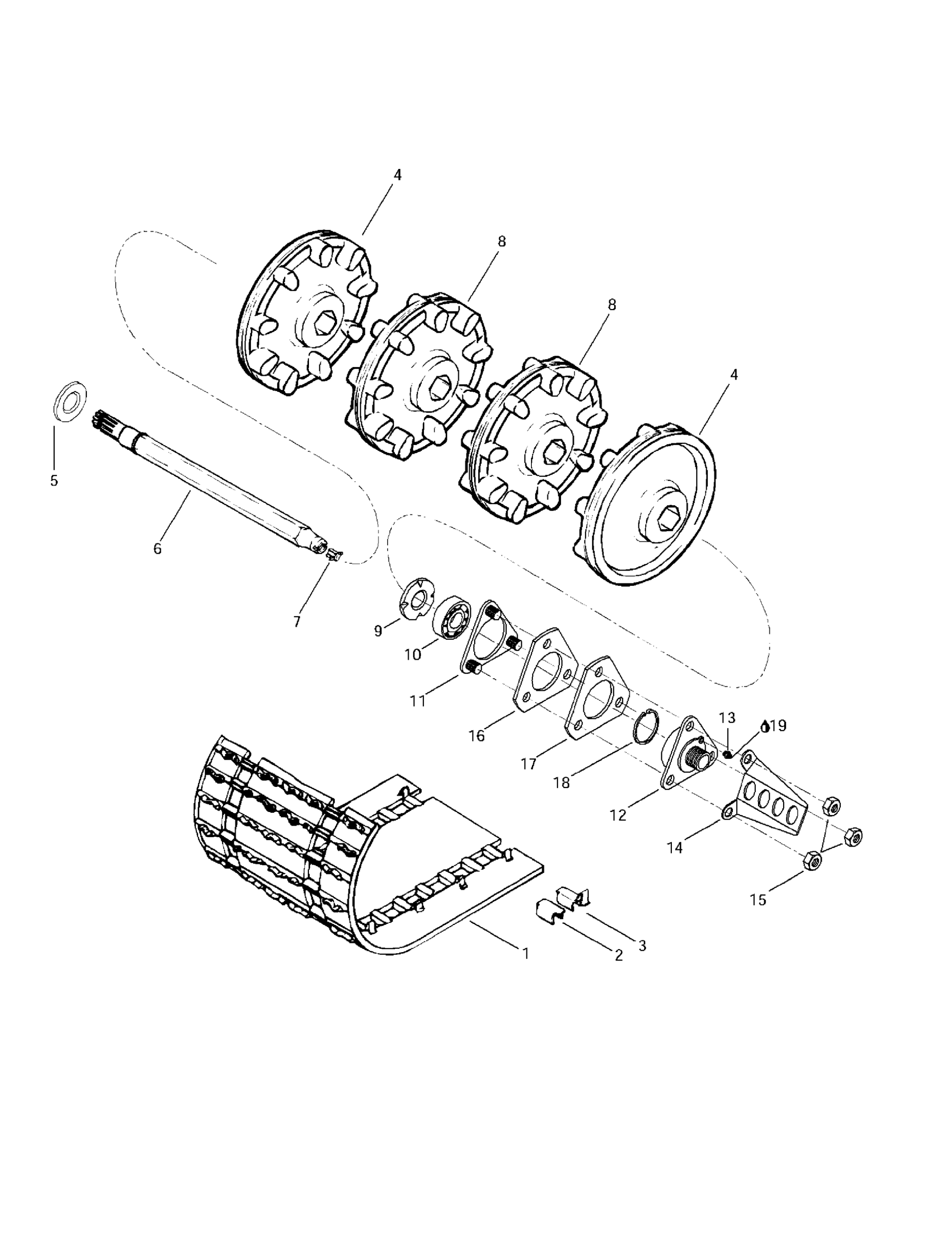 Схема узла: Drive Axle And Track