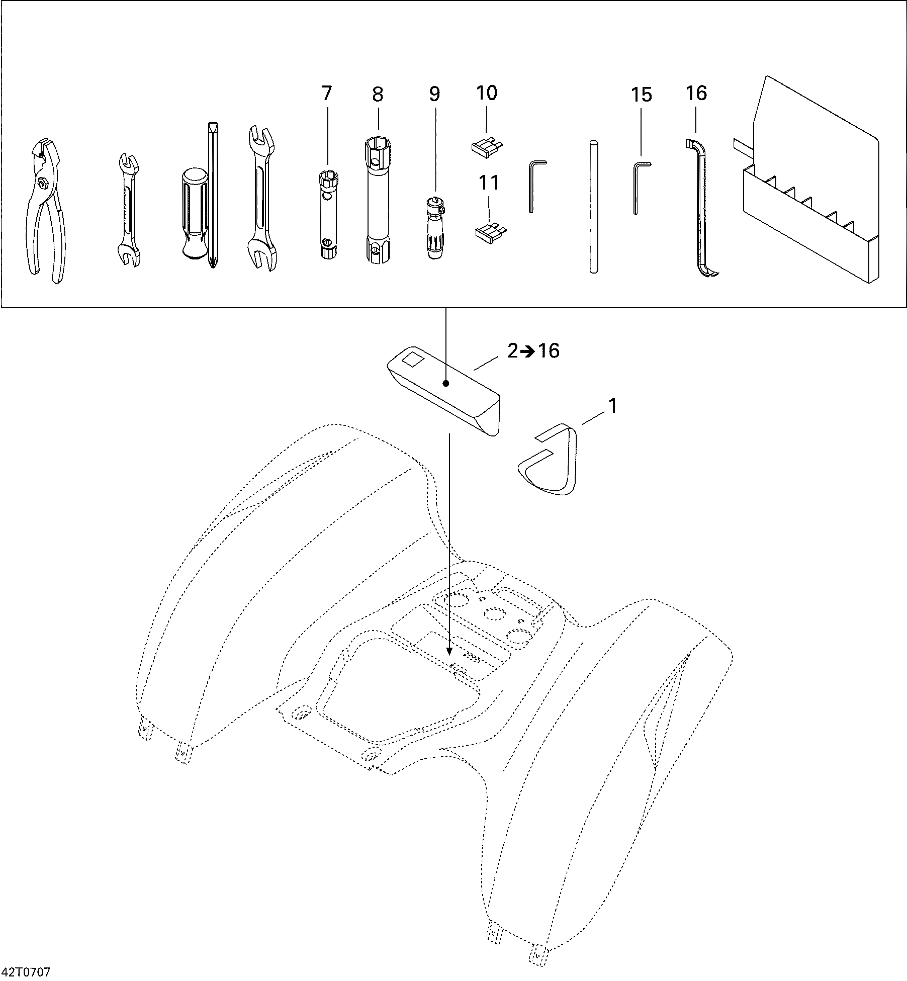 Схема узла: Rear Cargo Box