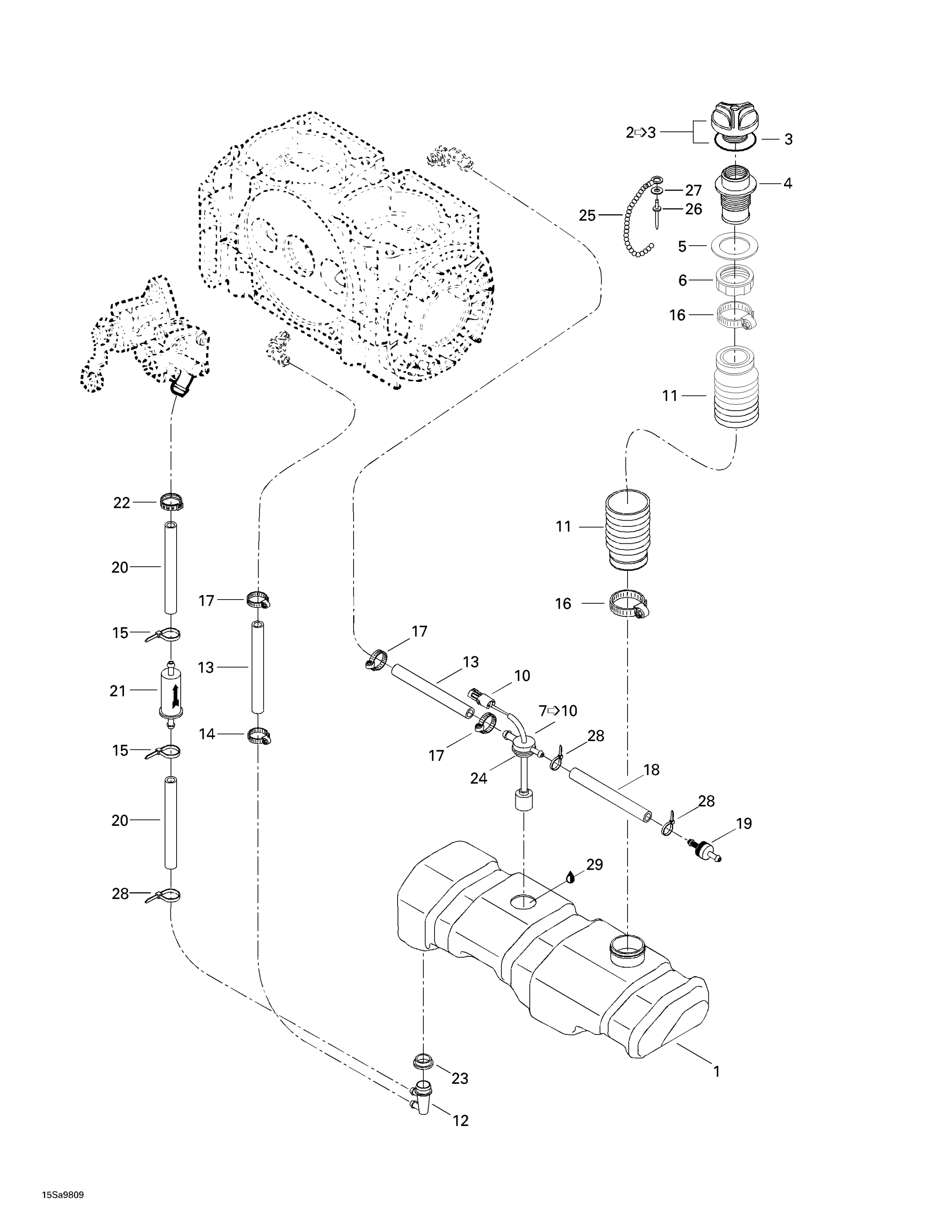 Схема узла: Oil Injection System