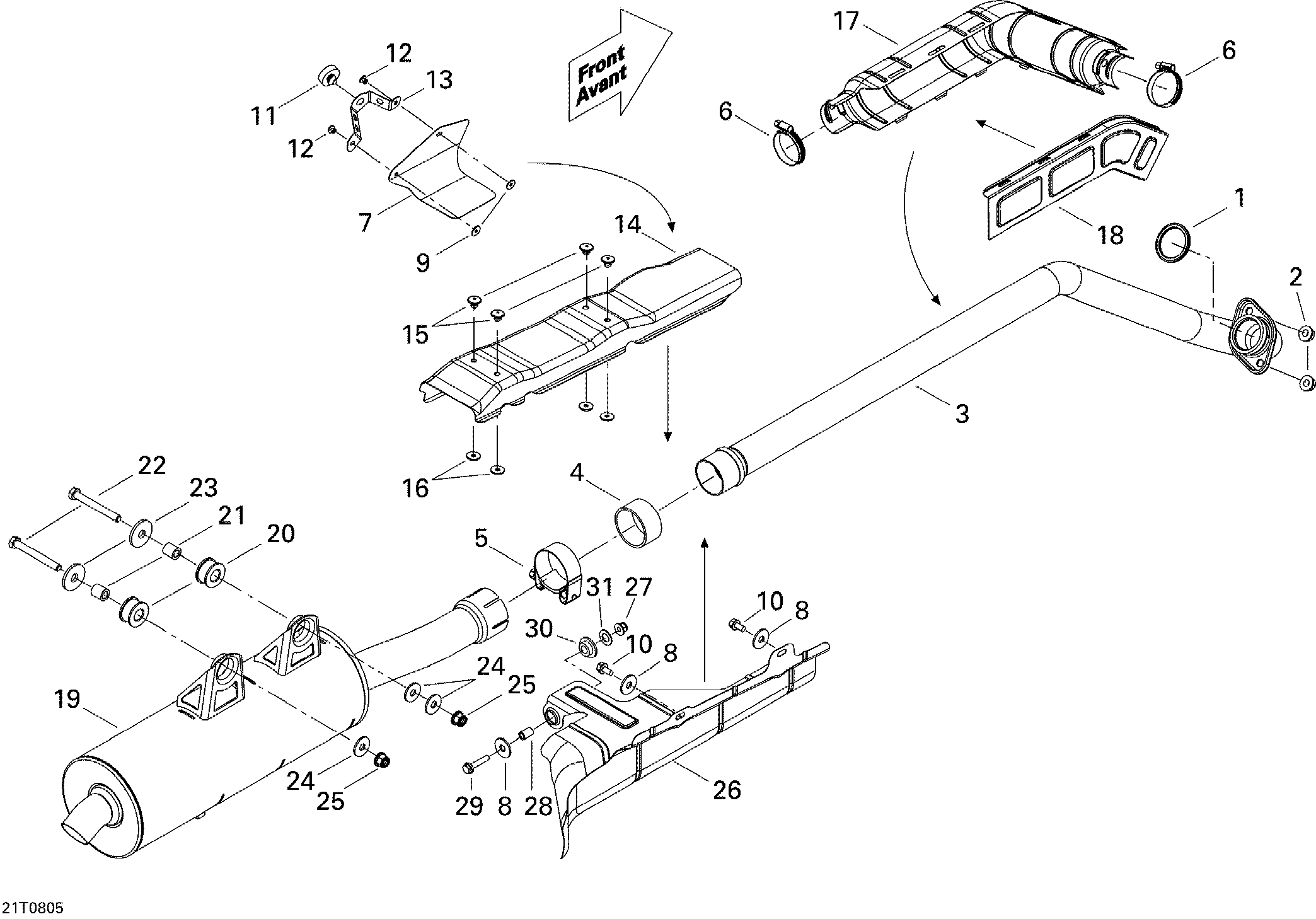 Схема узла: Exhaust System