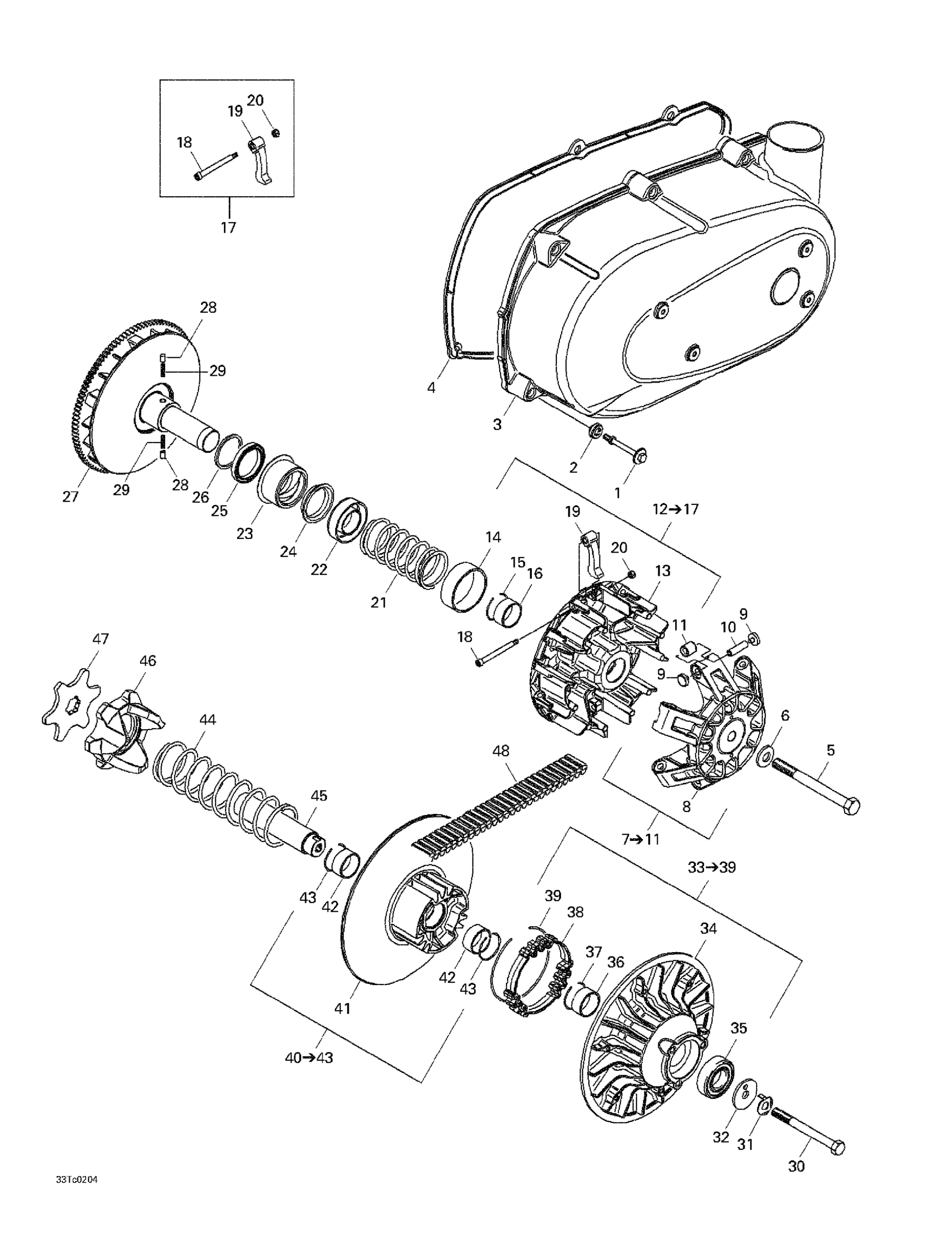 Схема узла: Belt And Engine Pulley