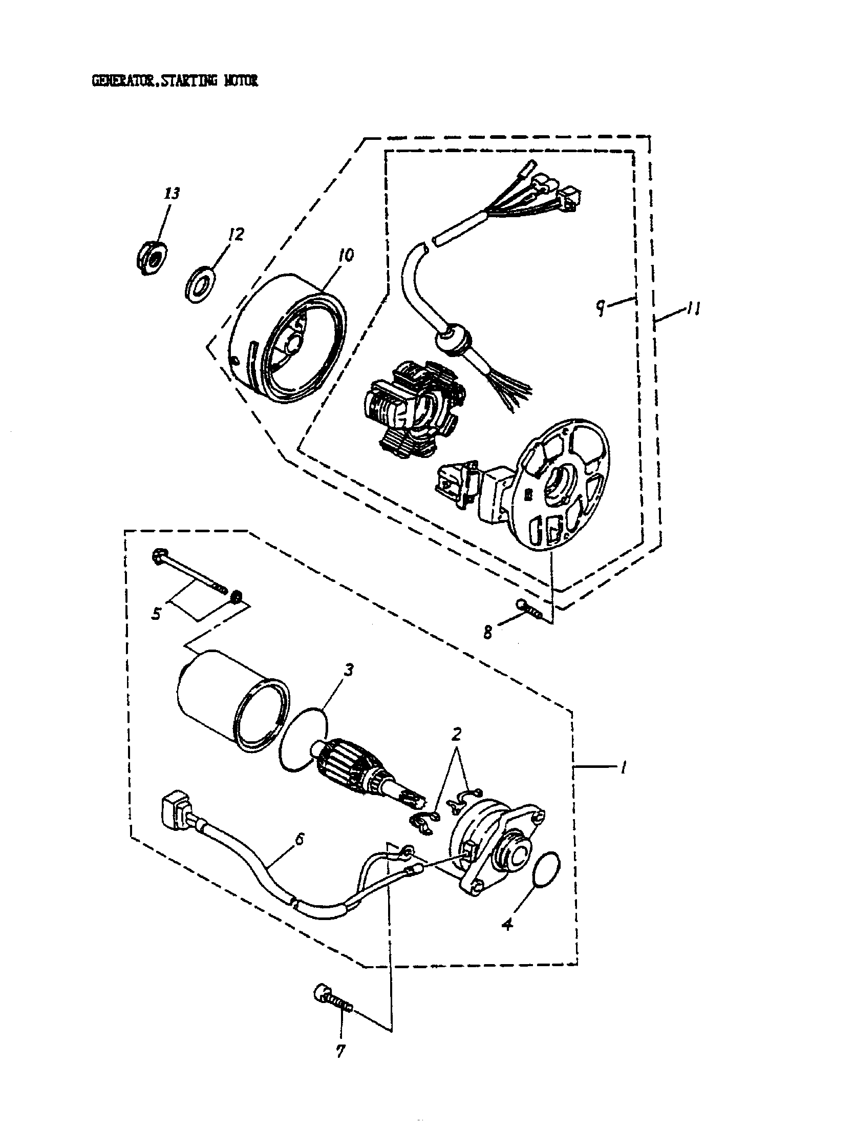 Generator, Starting Motor