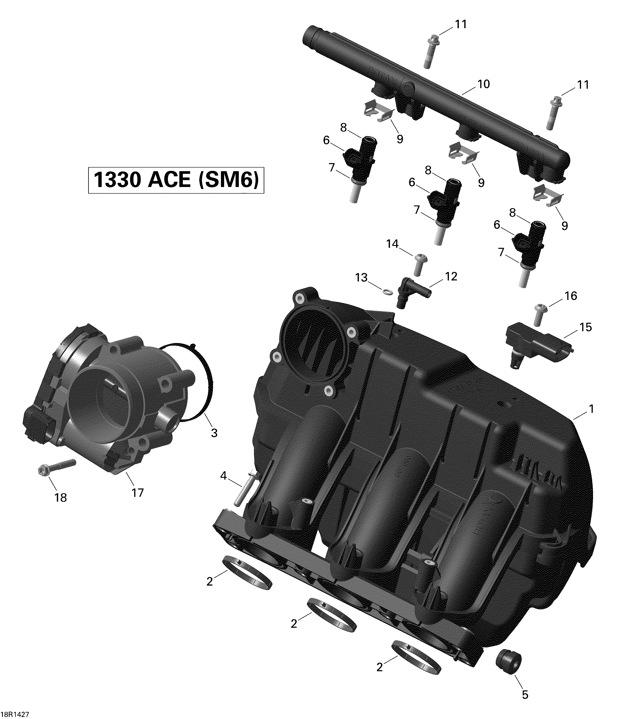 Air Intake Manifold And Throttle Body