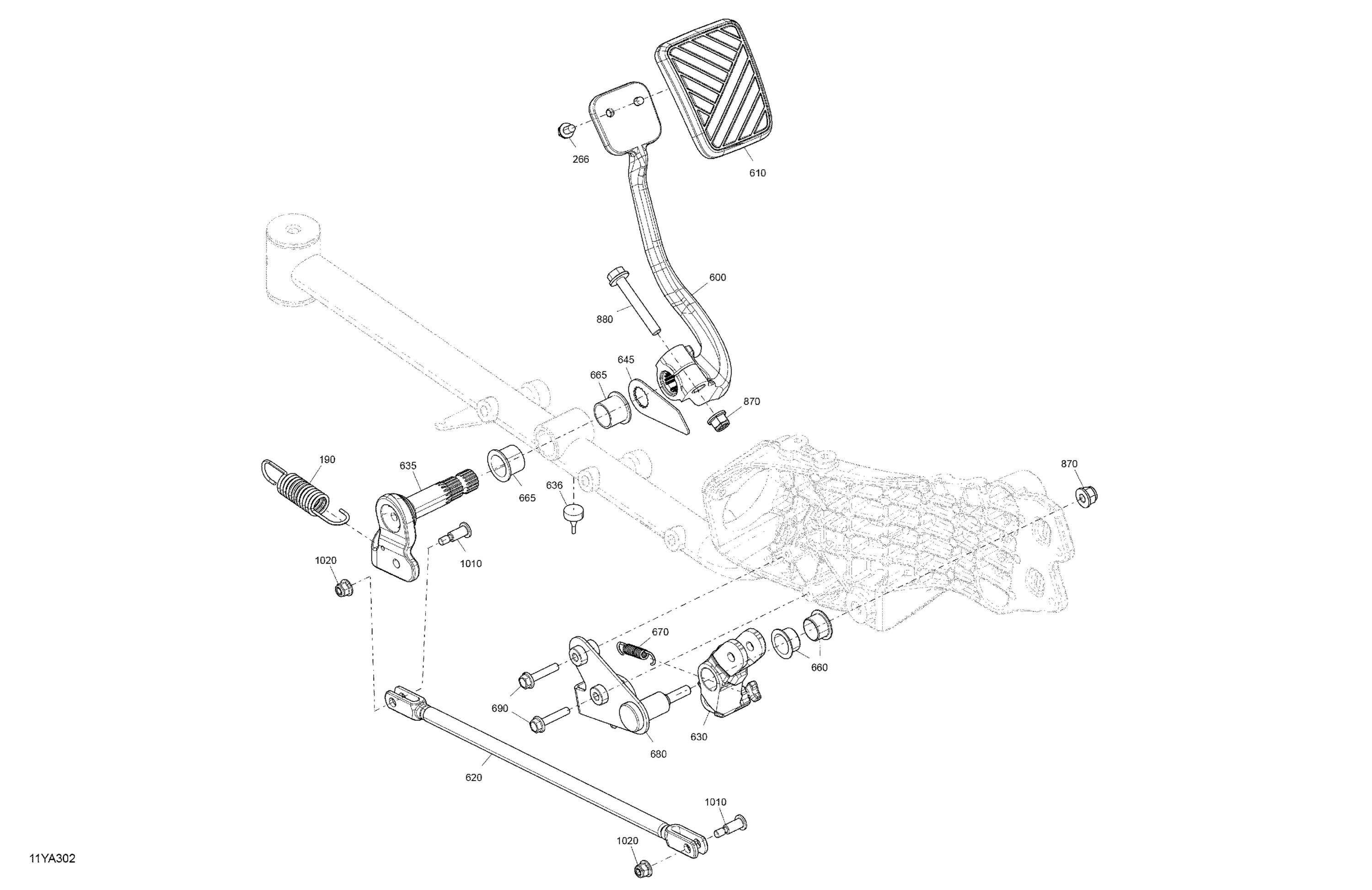 Схема узла: Mechanic - Pedal Brake