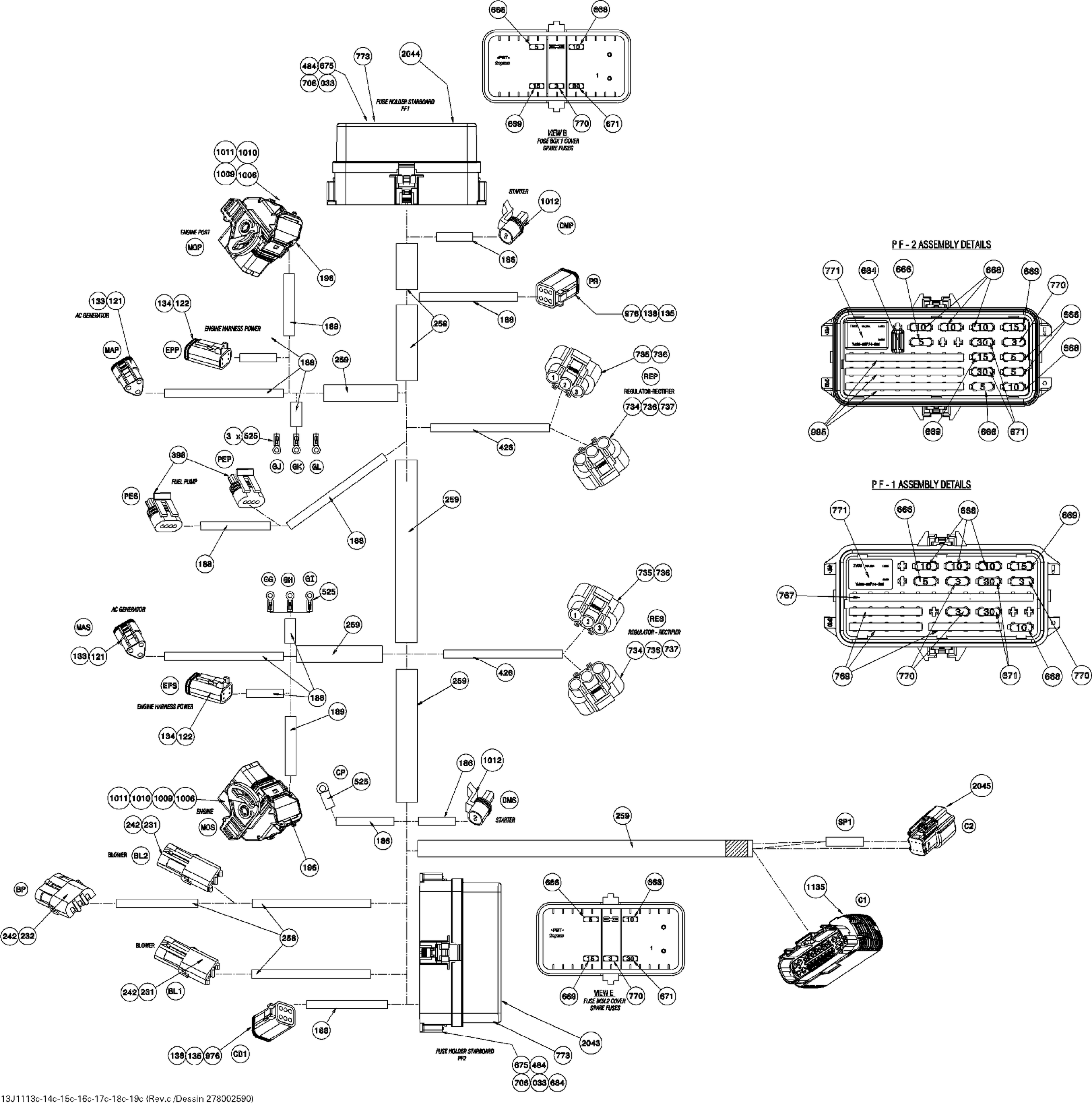 Схема узла: Engine Harness