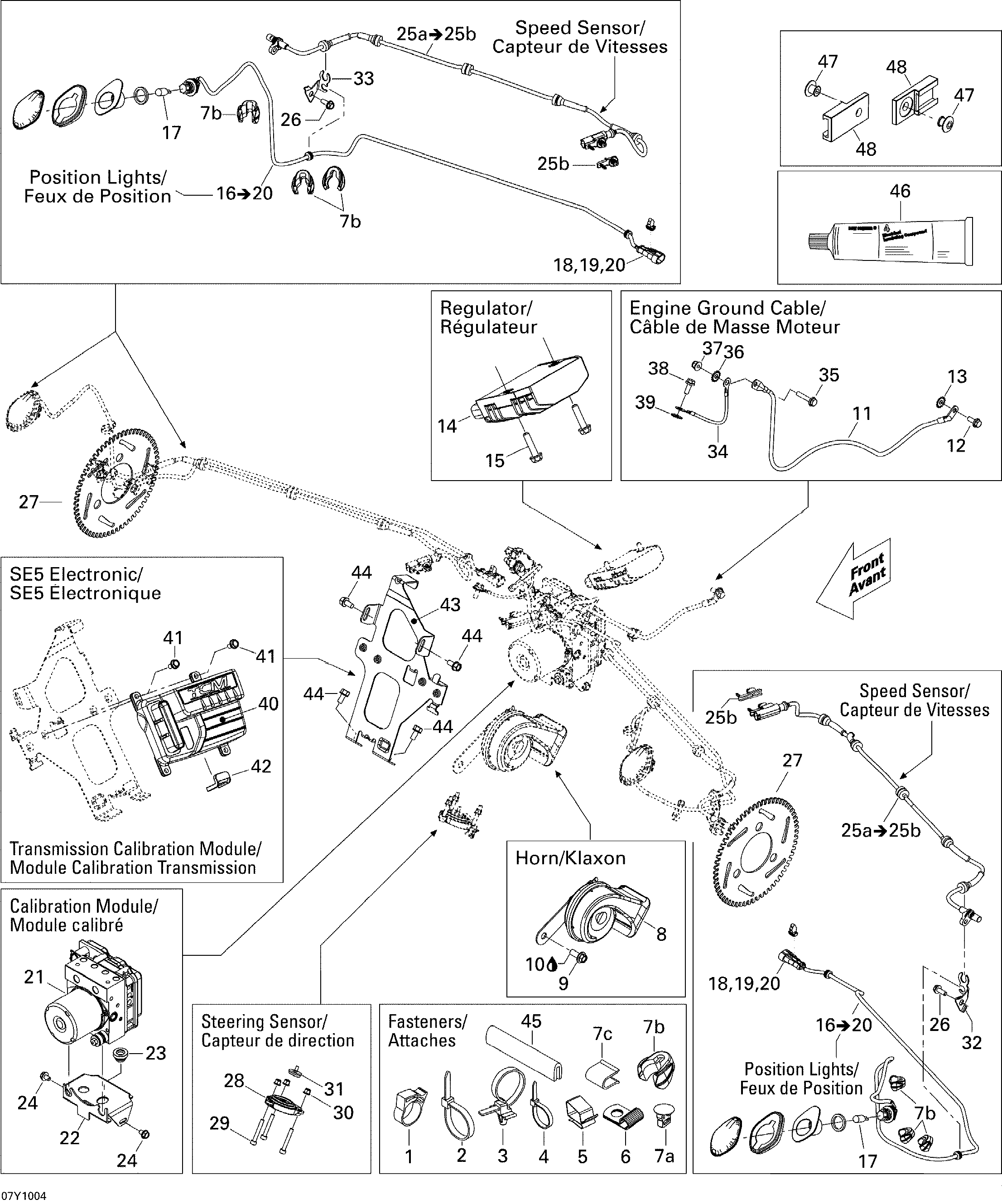 Схема узла: Electrical Accessories, Front SE5 Electronic