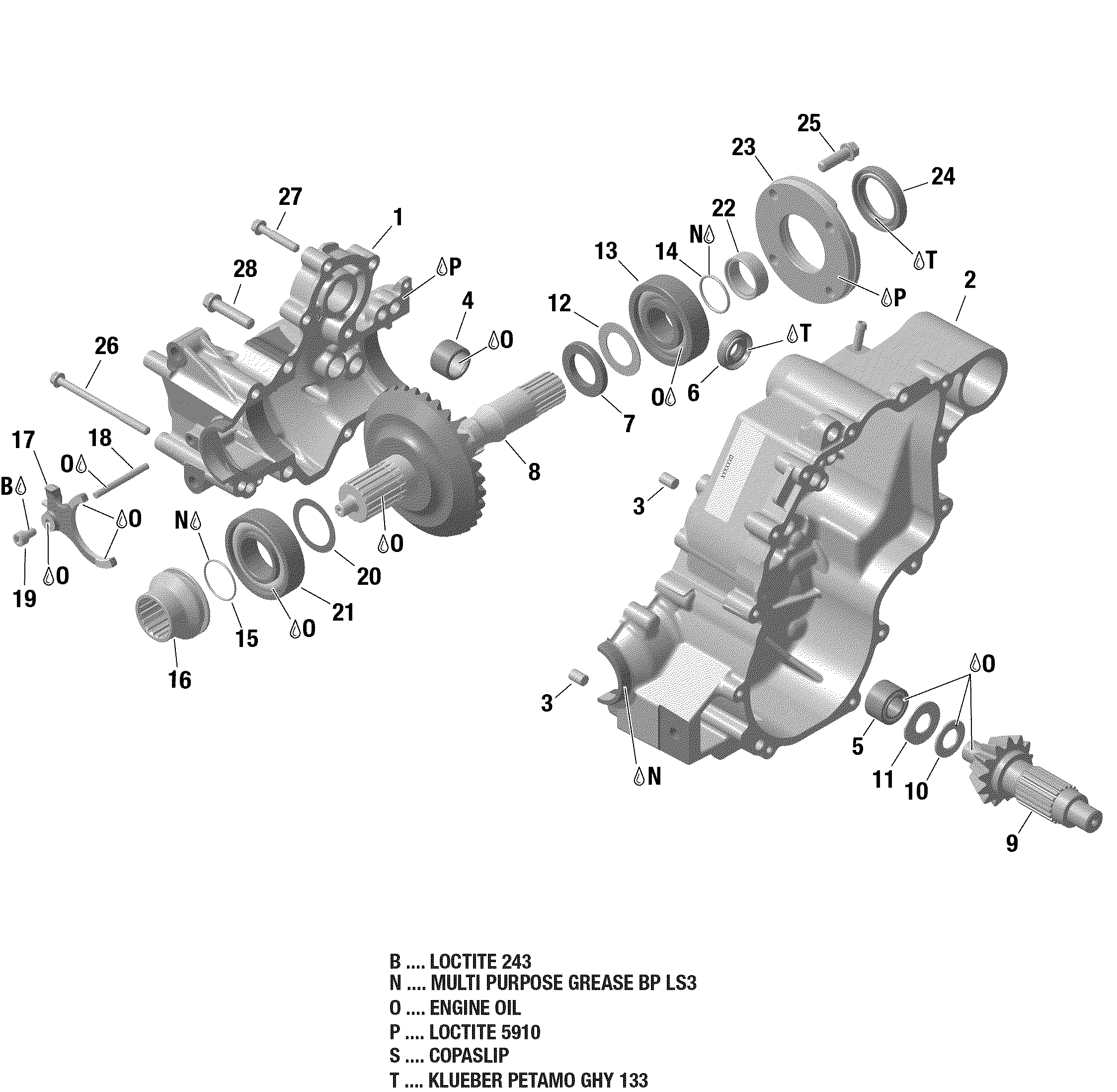 Gear Box Output Shaft - 570 EFI