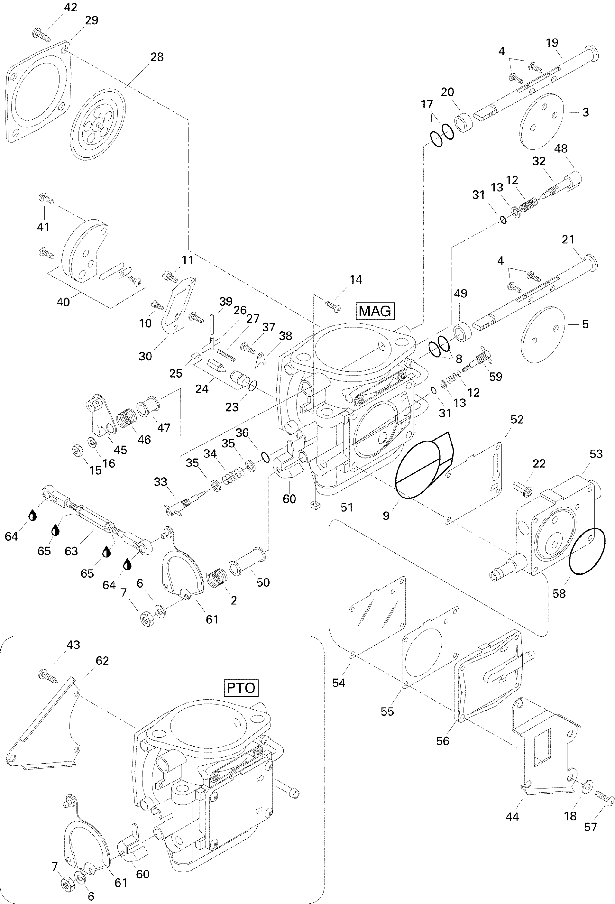 Схема узла: Carburetor MAG