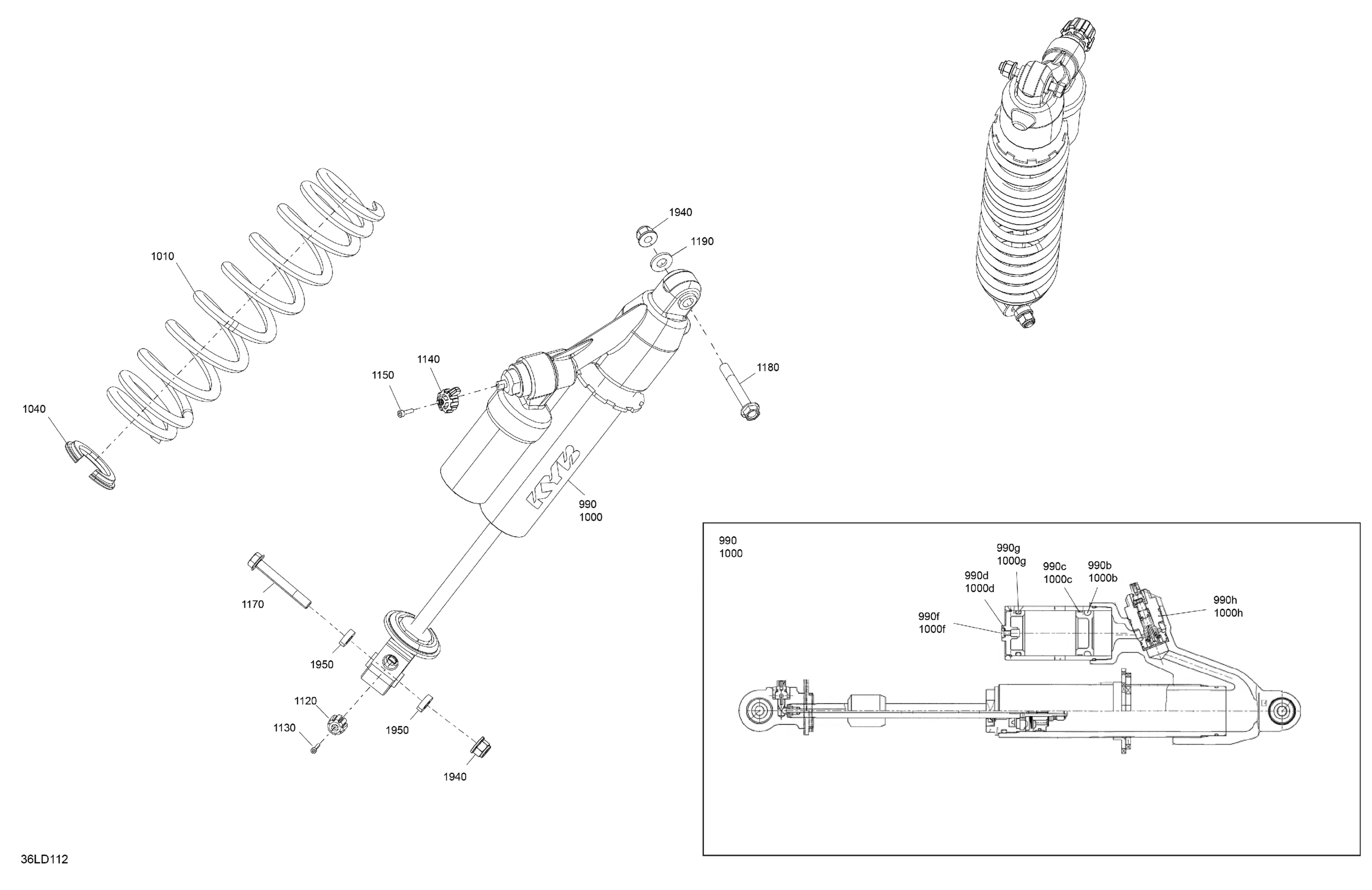 Схема узла: Suspension - Front Shocks