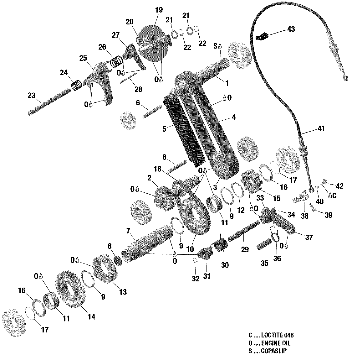 01 ROTAX - Gearbox - Components - 600 ACE