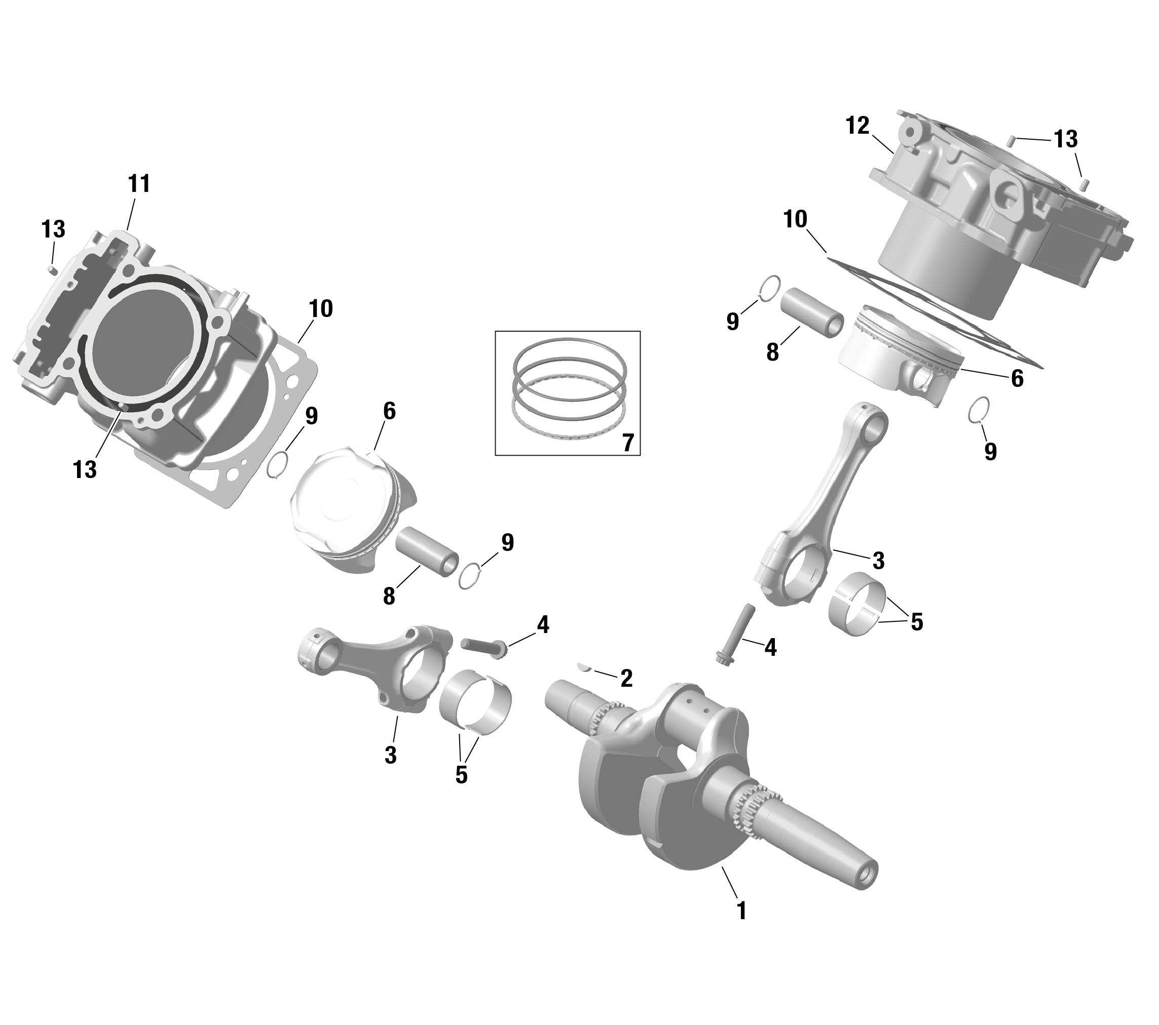 ROTAX - Crankshaft and Pistons