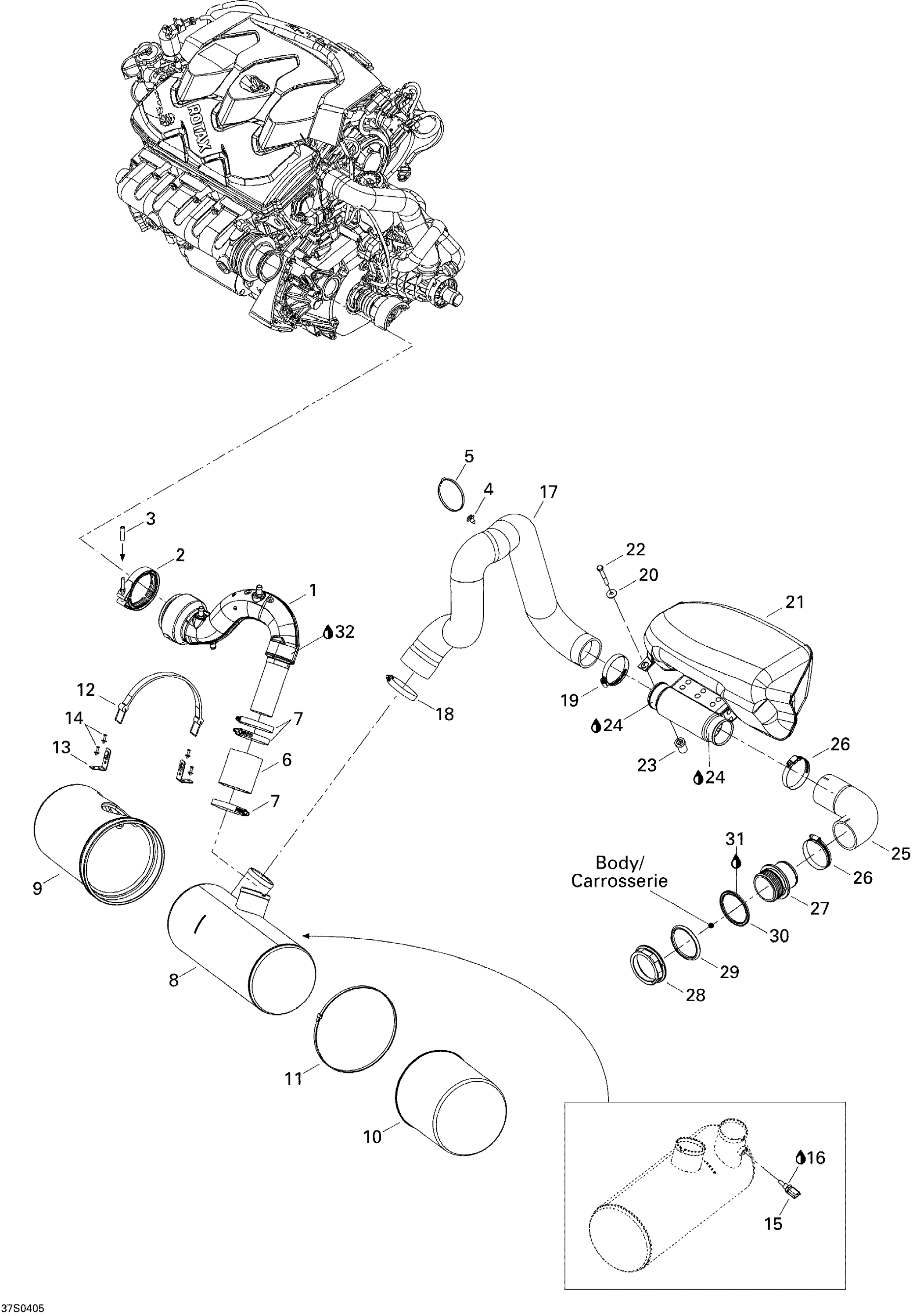 Схема узла: Exhaust System