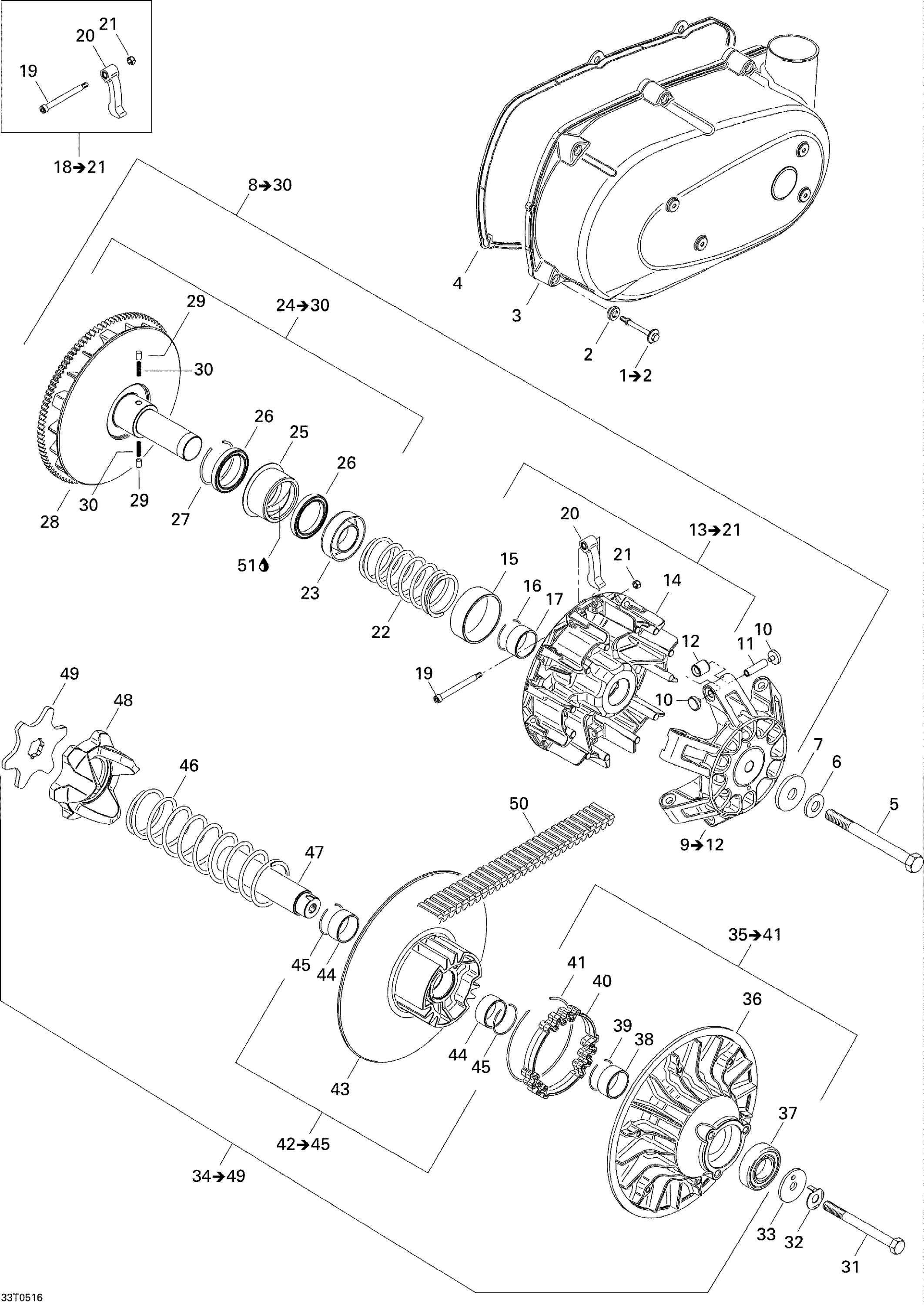 Belt and Engine Pulley System