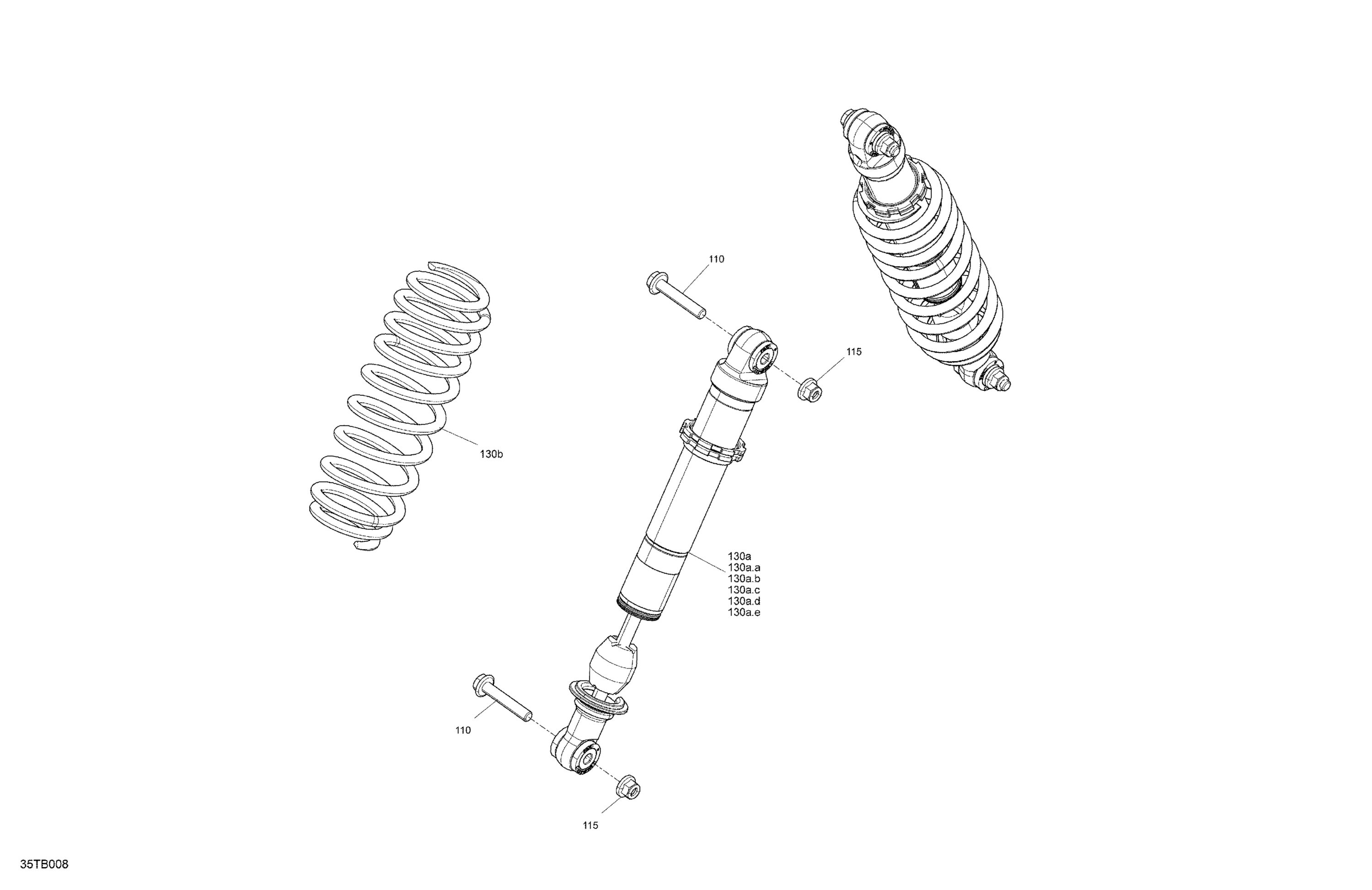 Схема узла: Suspension - Front Shocks