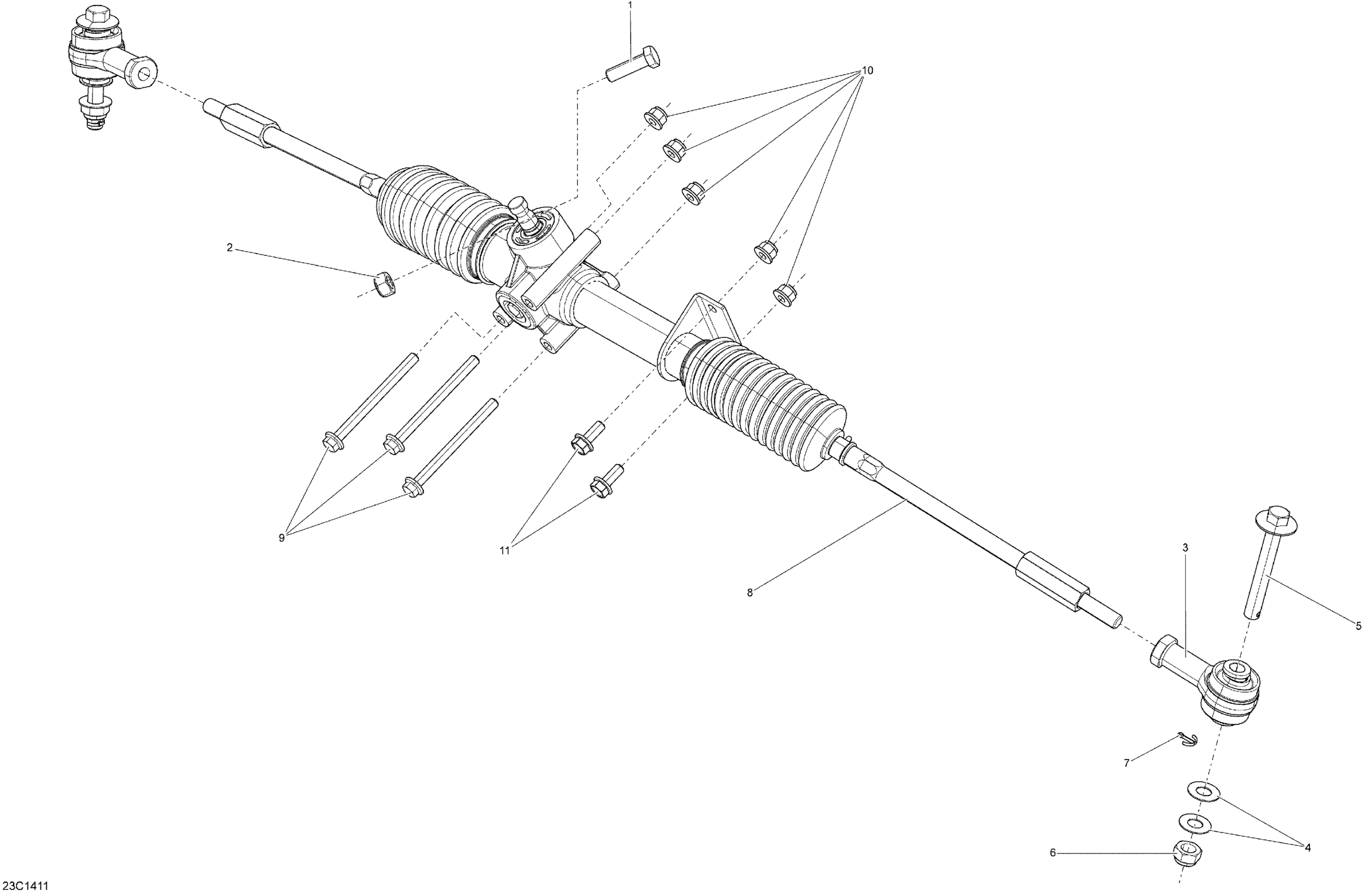 Схема узла: Steering _23C1411