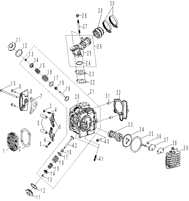 Схема узла: Engine - Cylinder Head