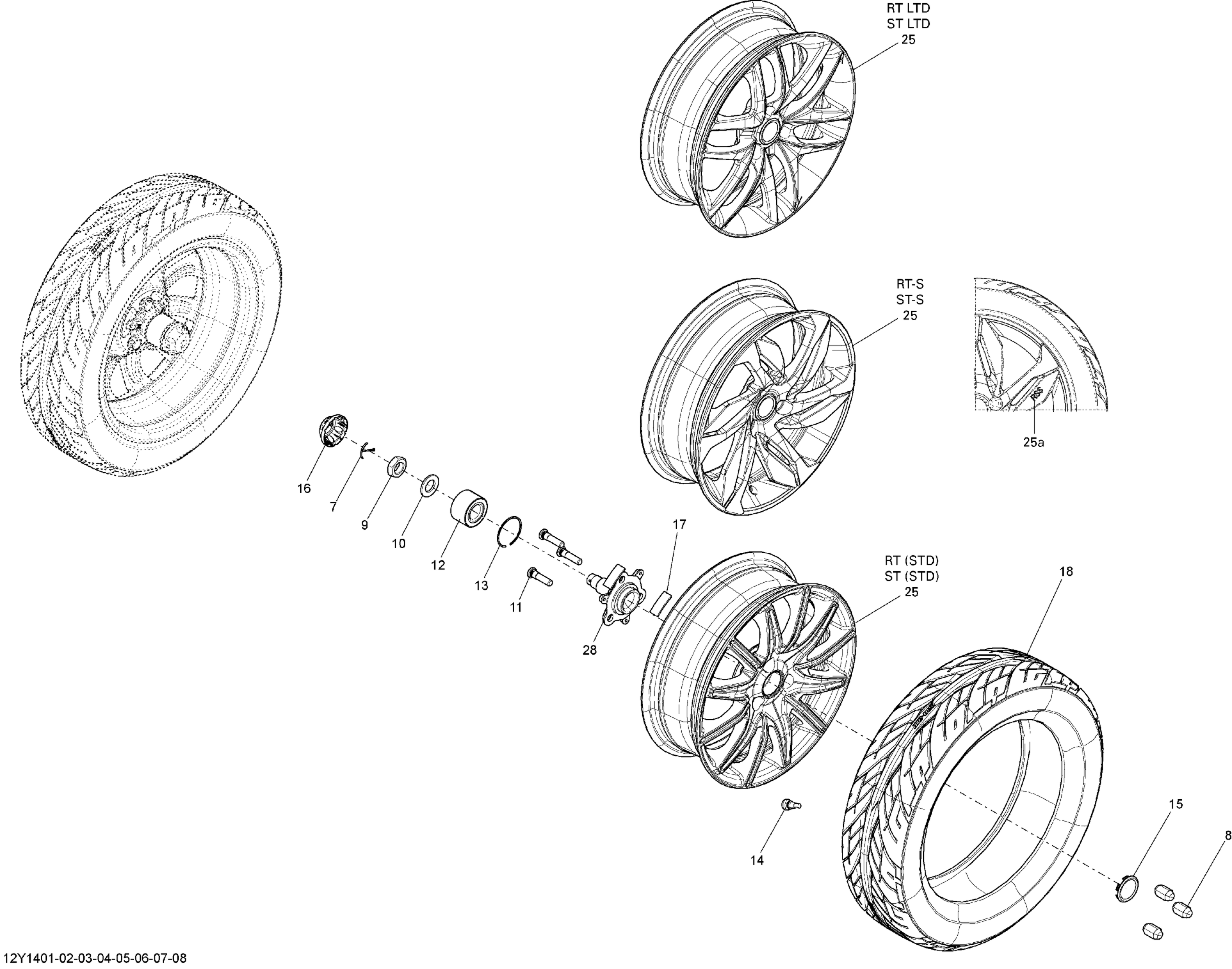 Drive System, Front _12Y1401