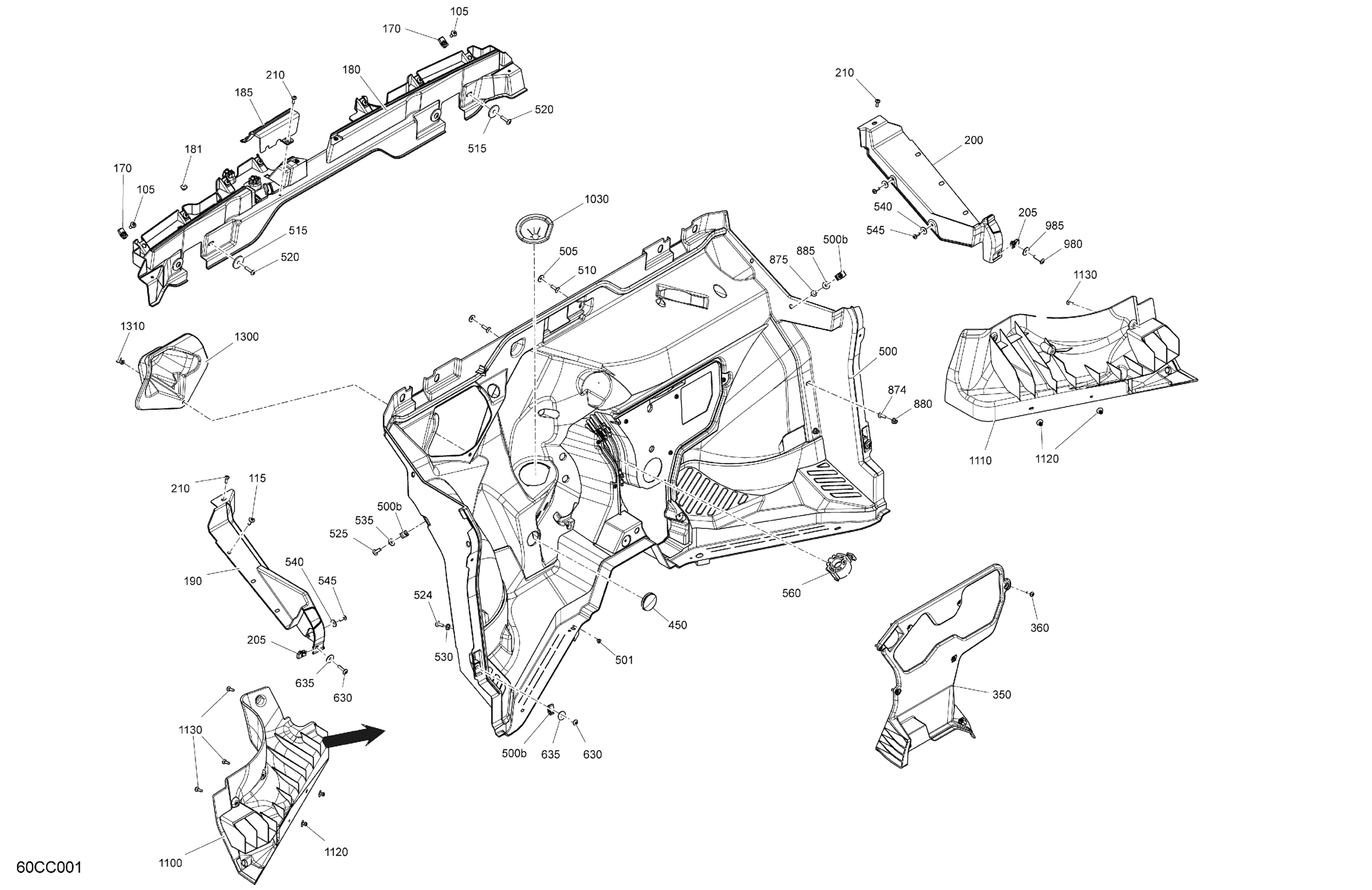 Cab Interior - Firewall