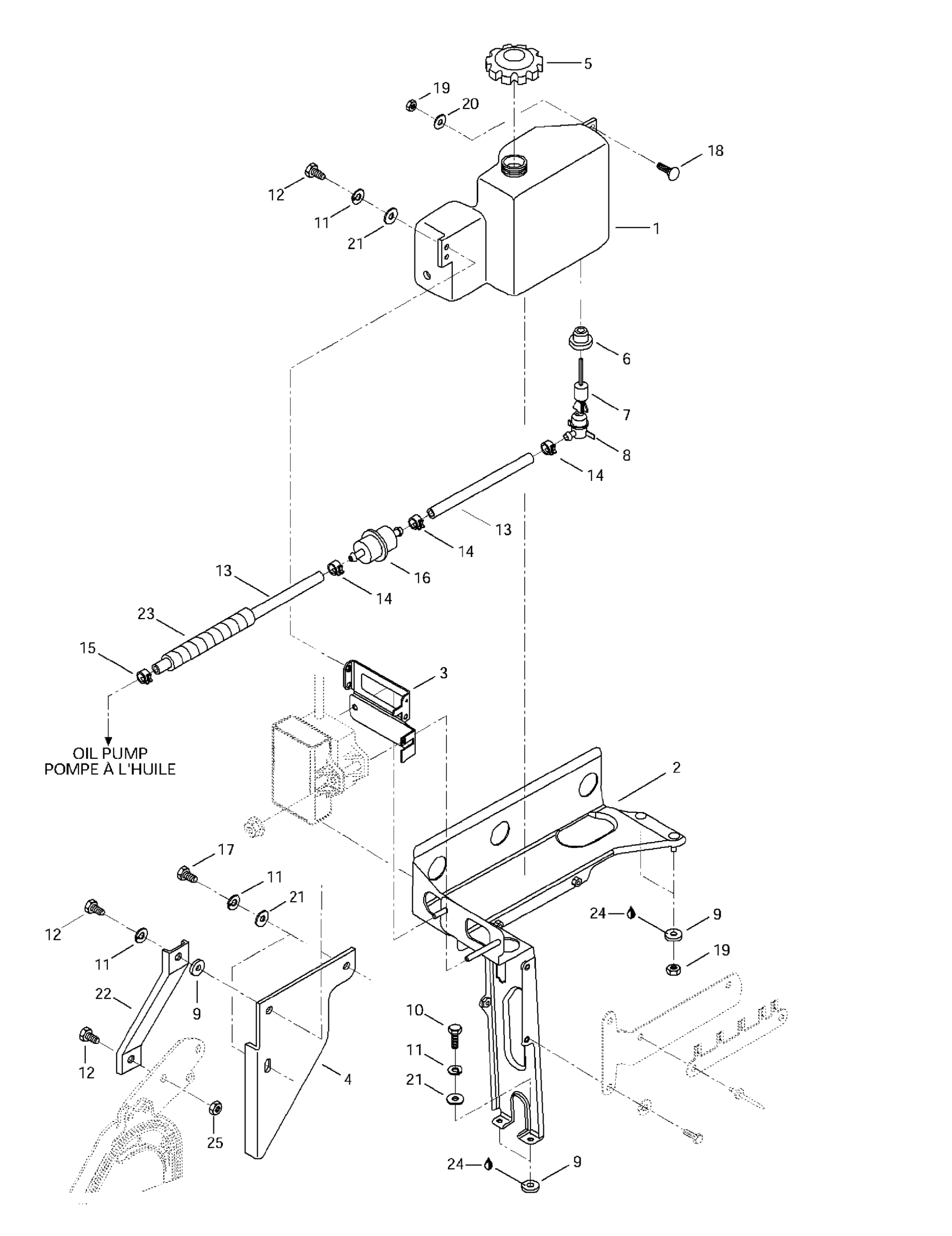 Oil Tank And Support